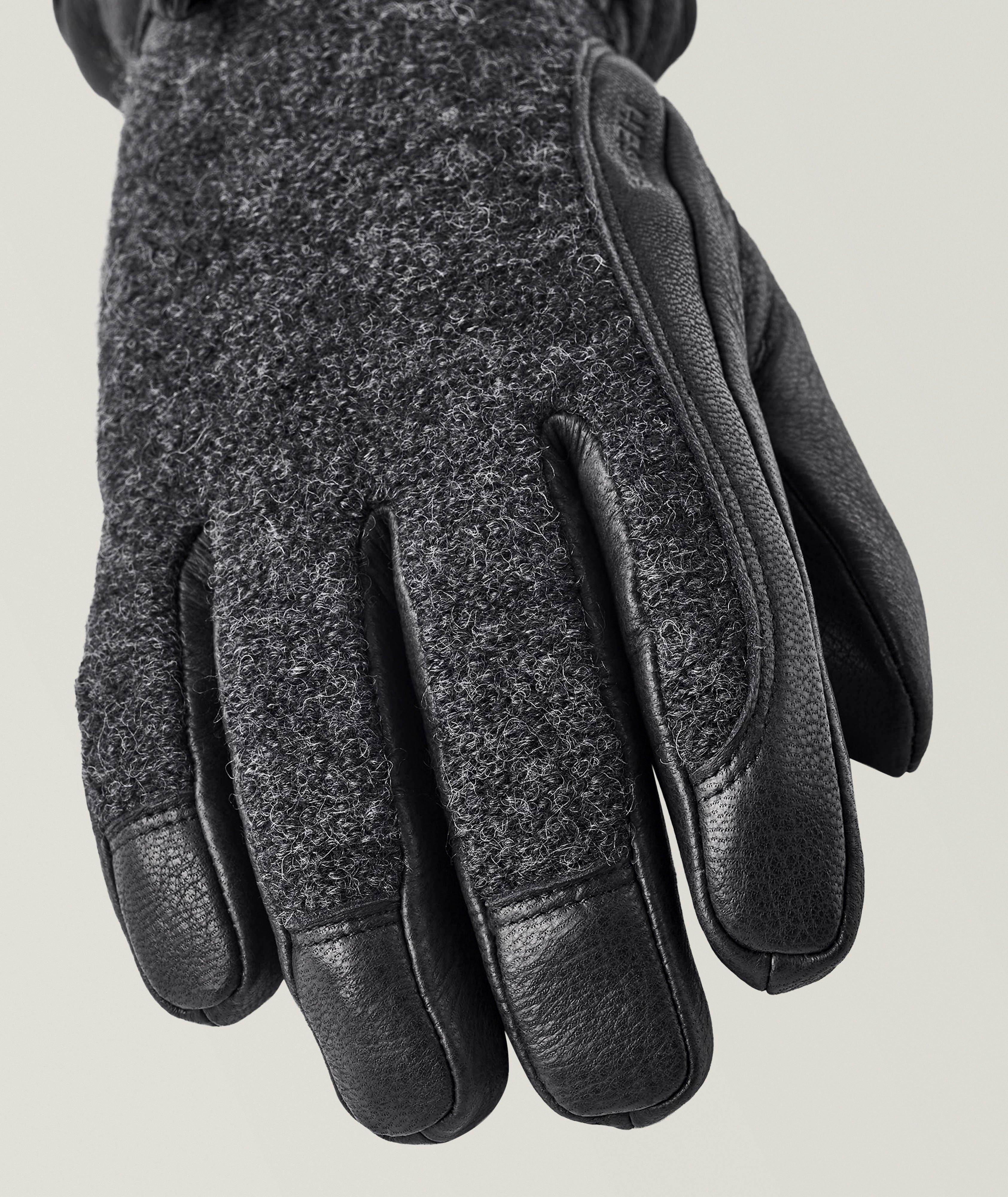 Daniel Felted Wool 
Leather Gloves image 2