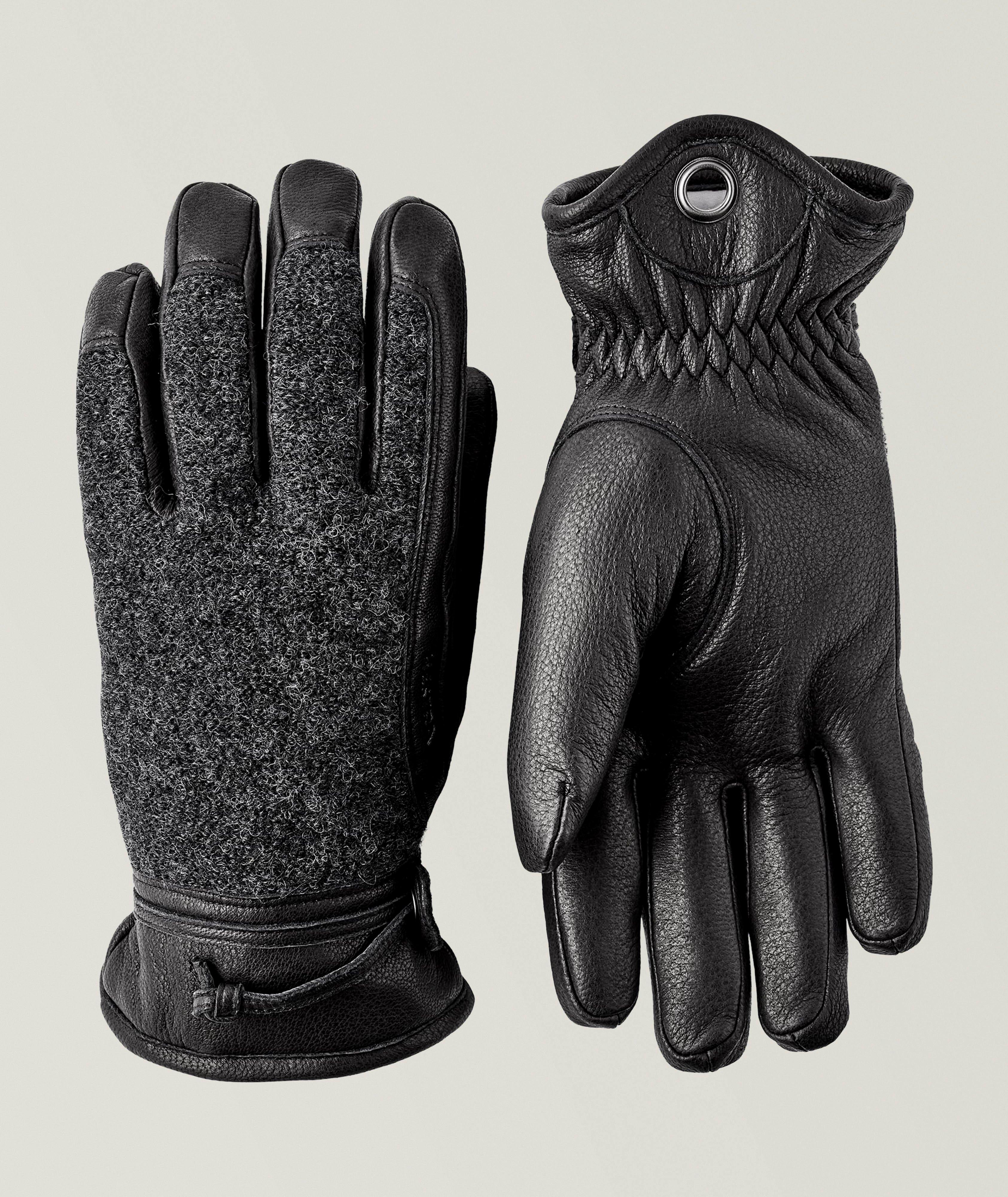 Daniel Felted Wool 
Leather Gloves image 0