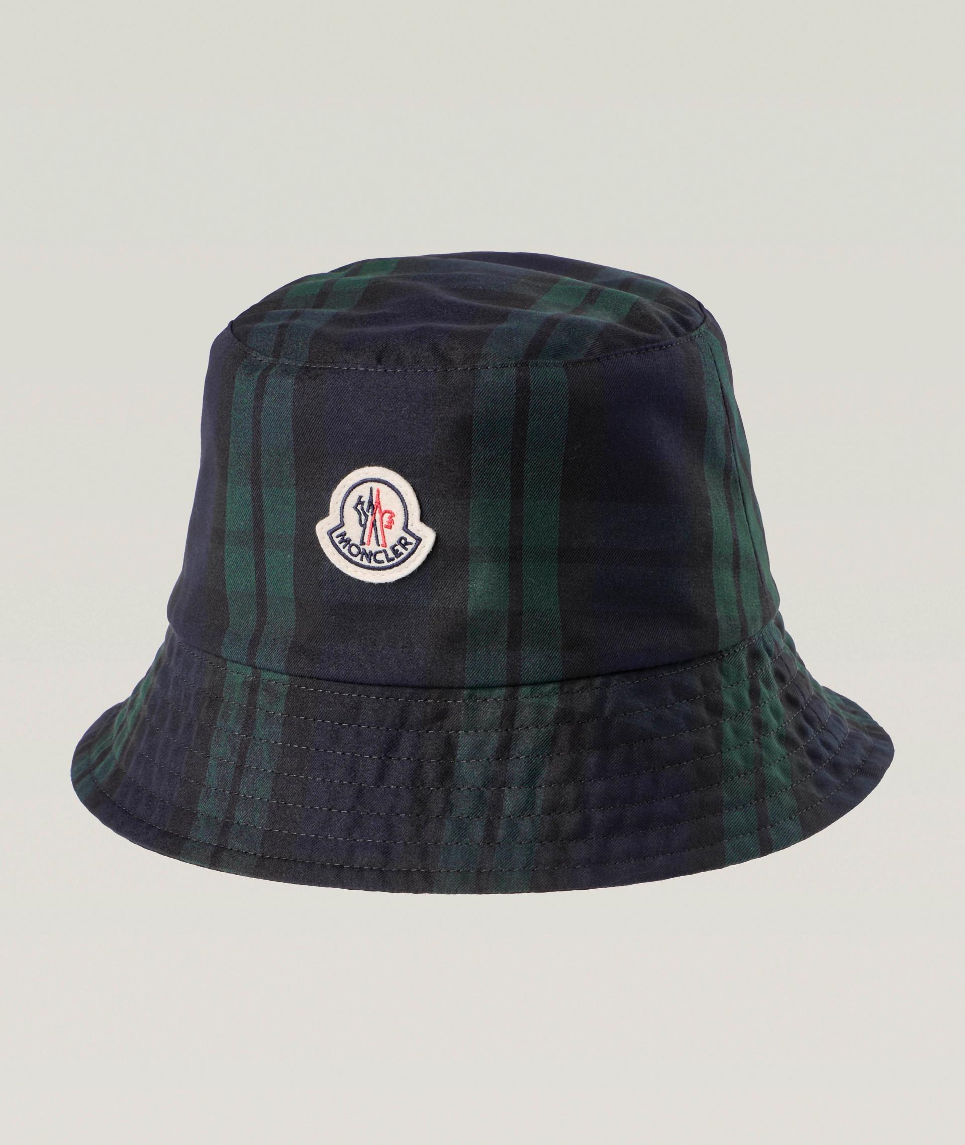 Chapeau cloche en coton à carreaux image 0