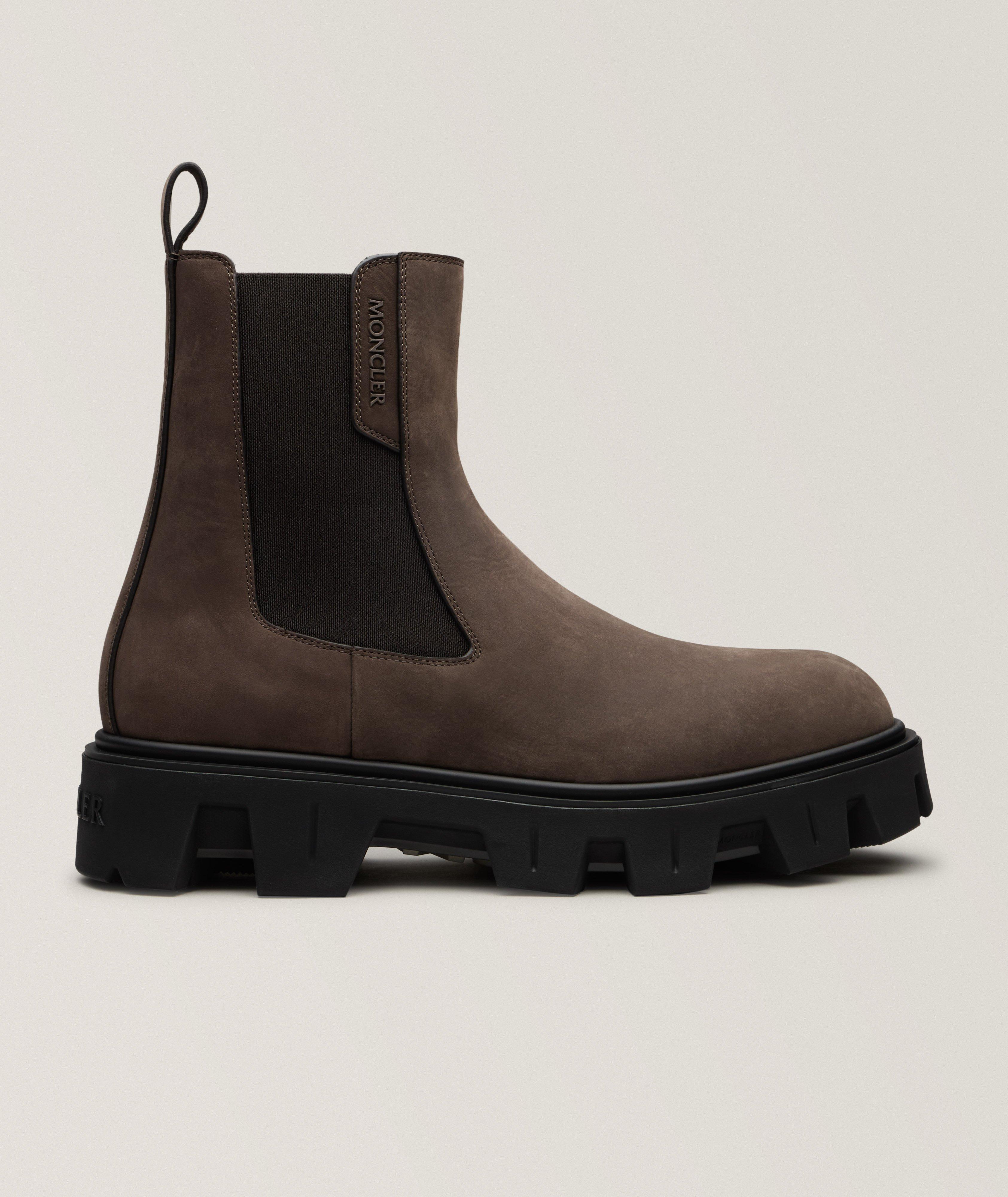 Moncler Botte de style Chelsea en nubuck