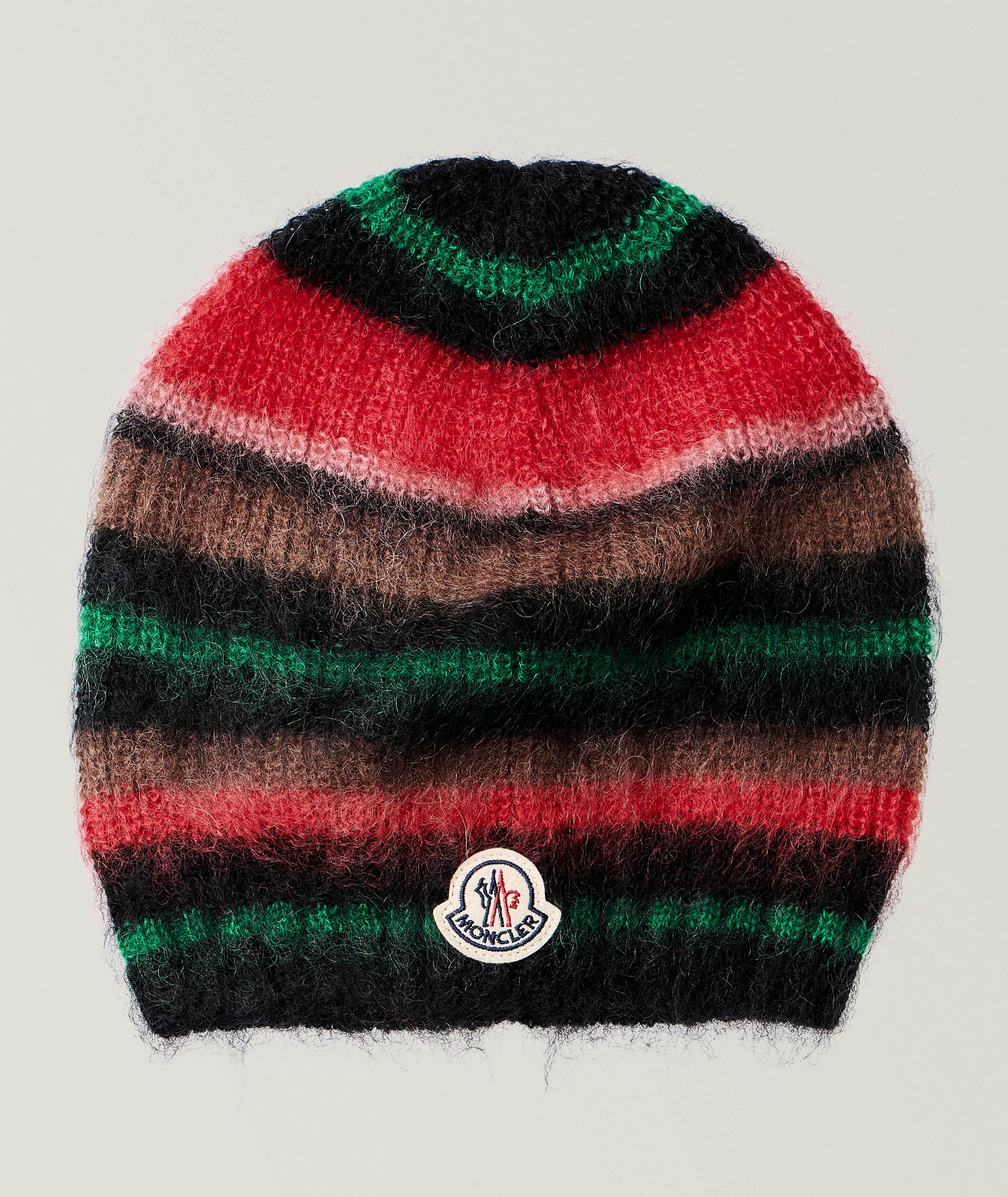 Striped Mohair-Blend Beanie  image 0
