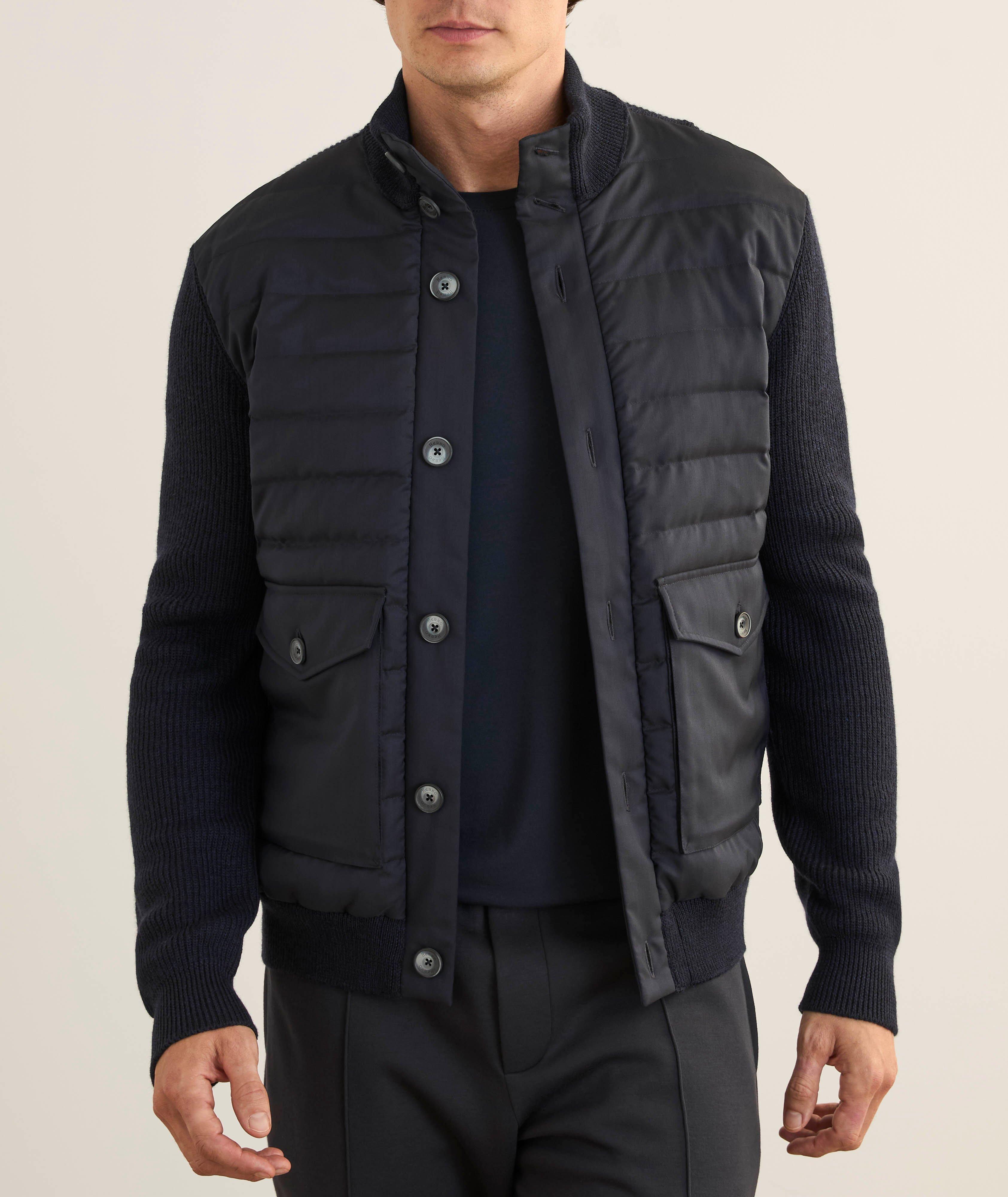 Cardigan hybride en mélange de laine coupe décontractée image 1