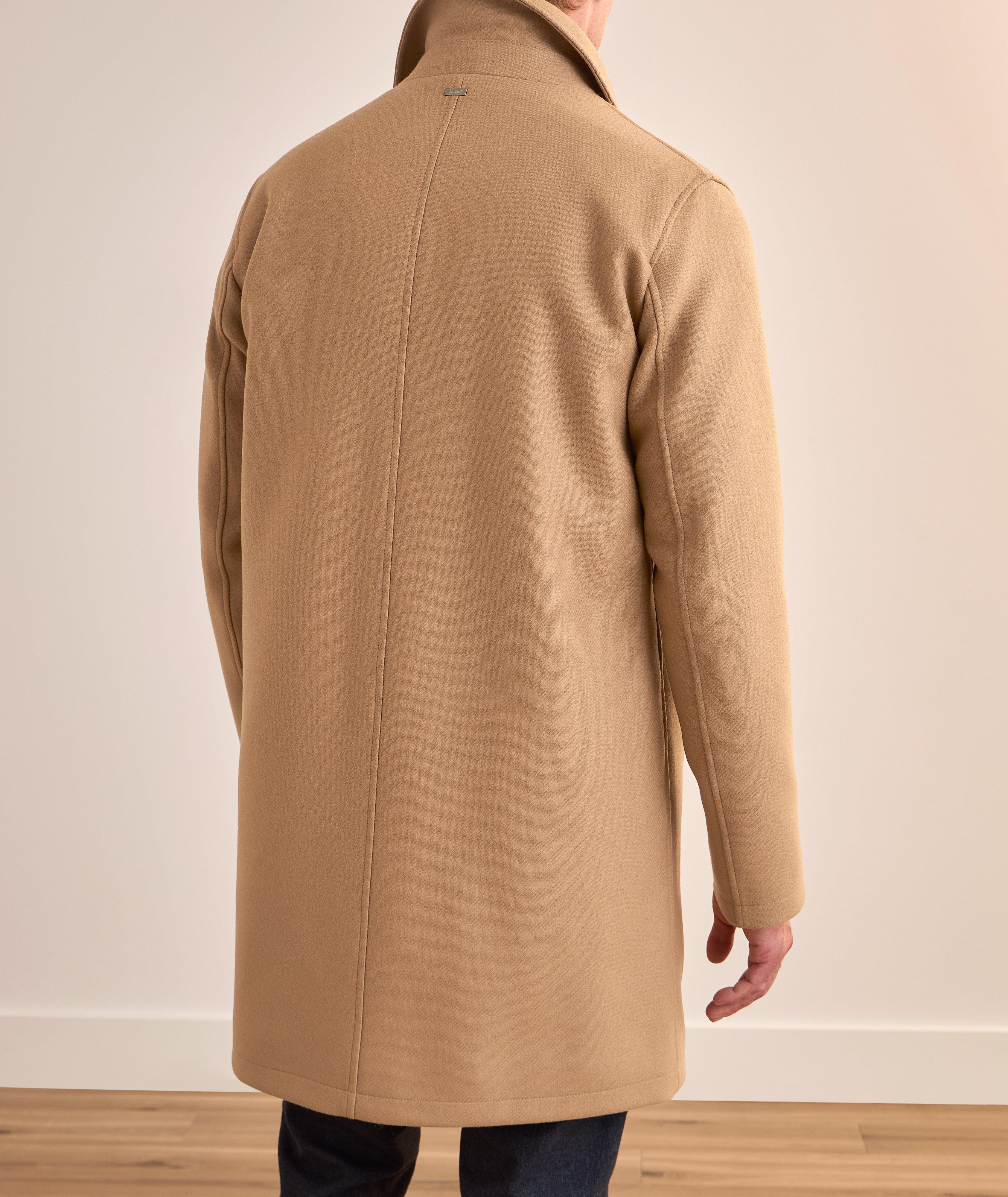 Removable-Bib Wool-Blend Overcoat  image 2