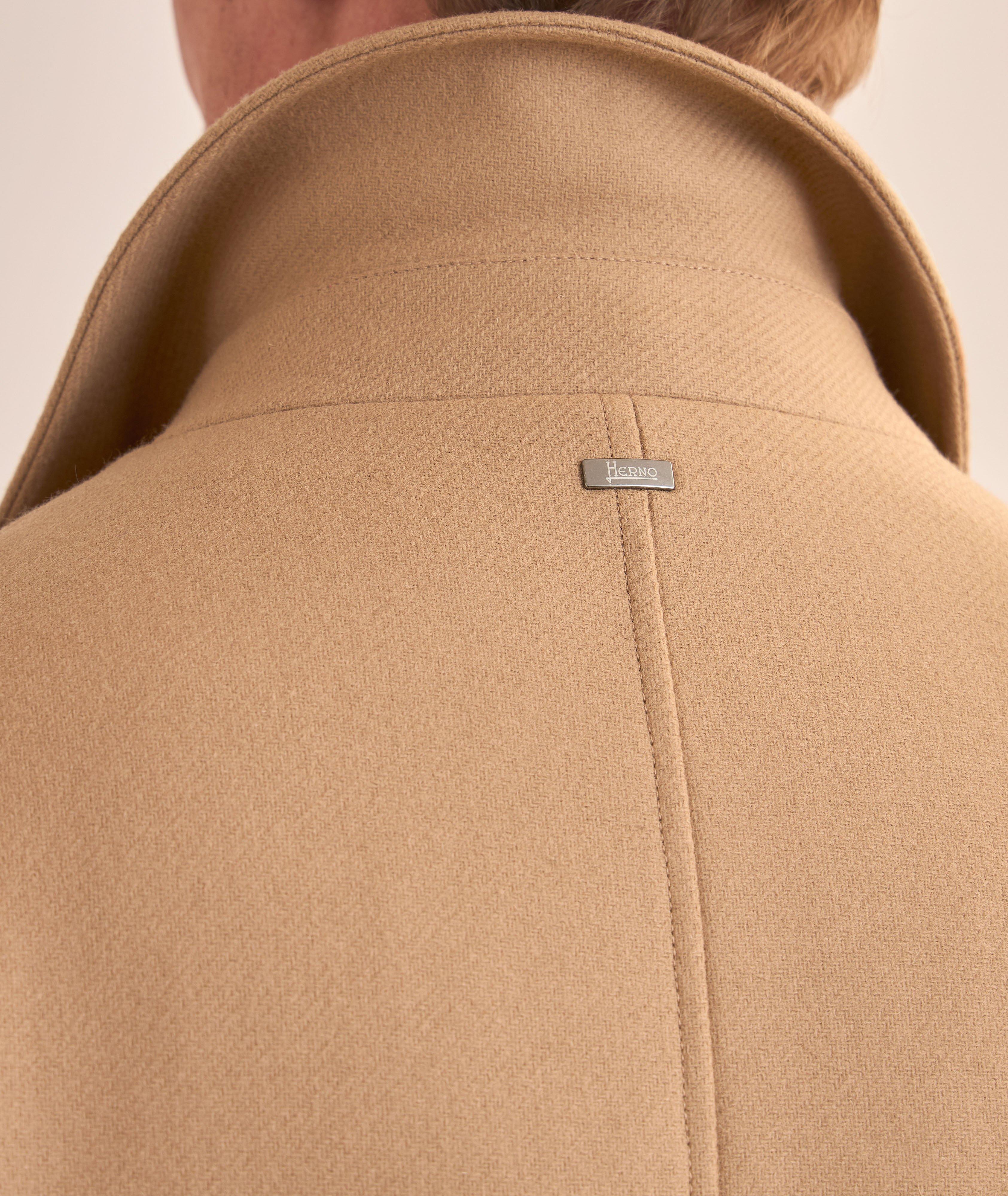 Removable-Bib Wool-Blend Overcoat  image 4