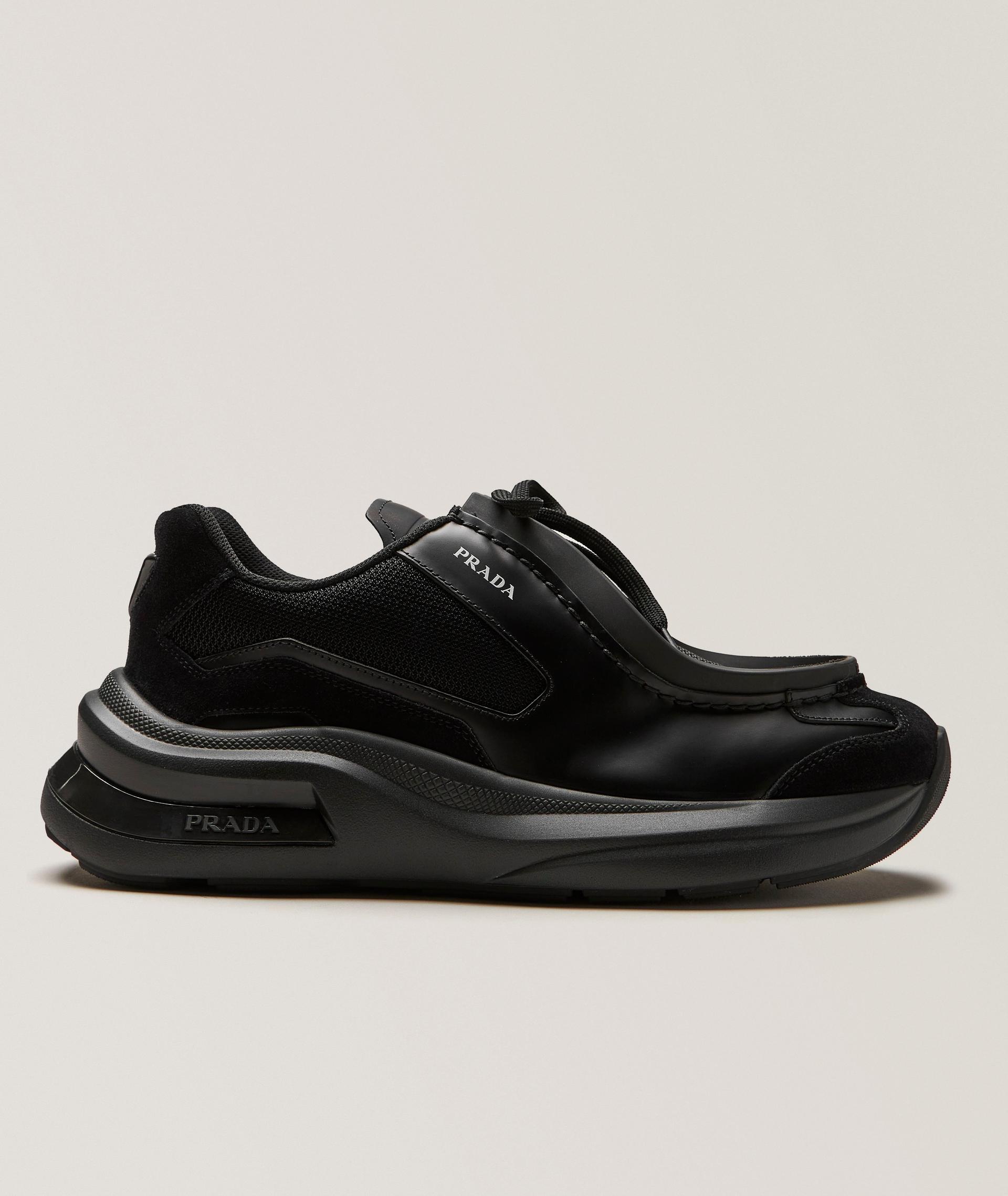 Systeme Brushed Leather Sneakers image 0