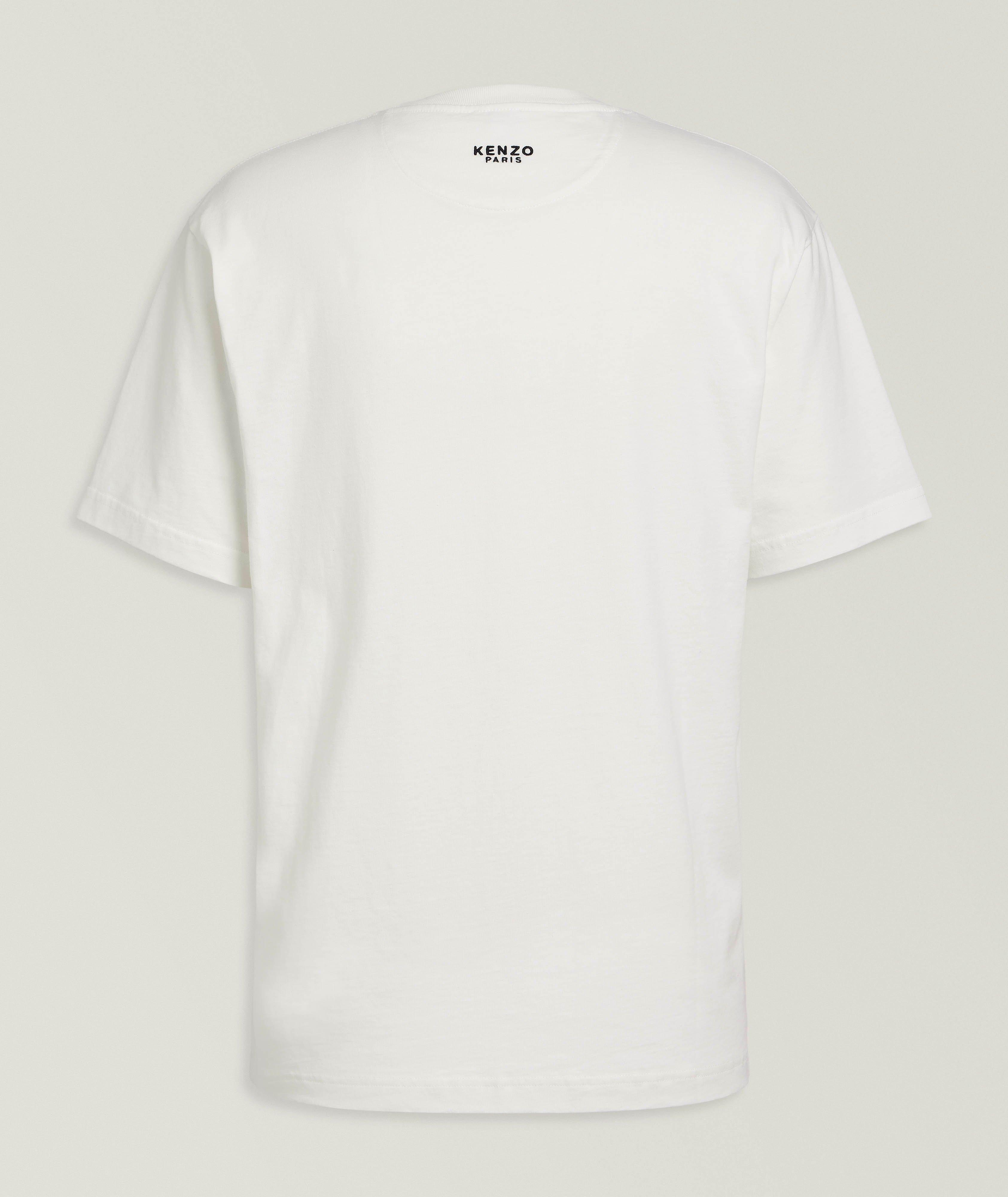 T-shirt en coton avec emblème de fleur image 1