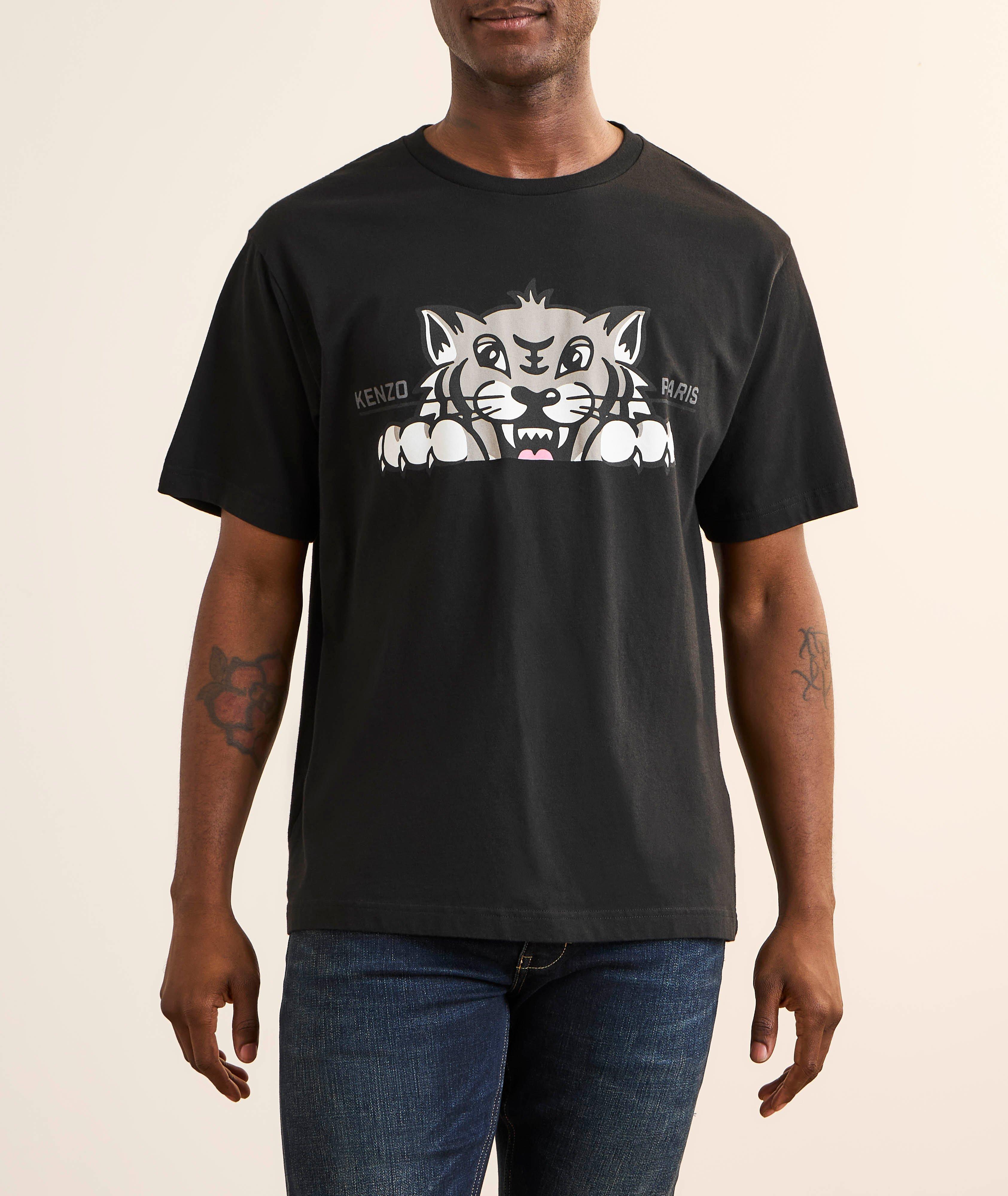 Happy Tiger Cotton T-Shirt image 1