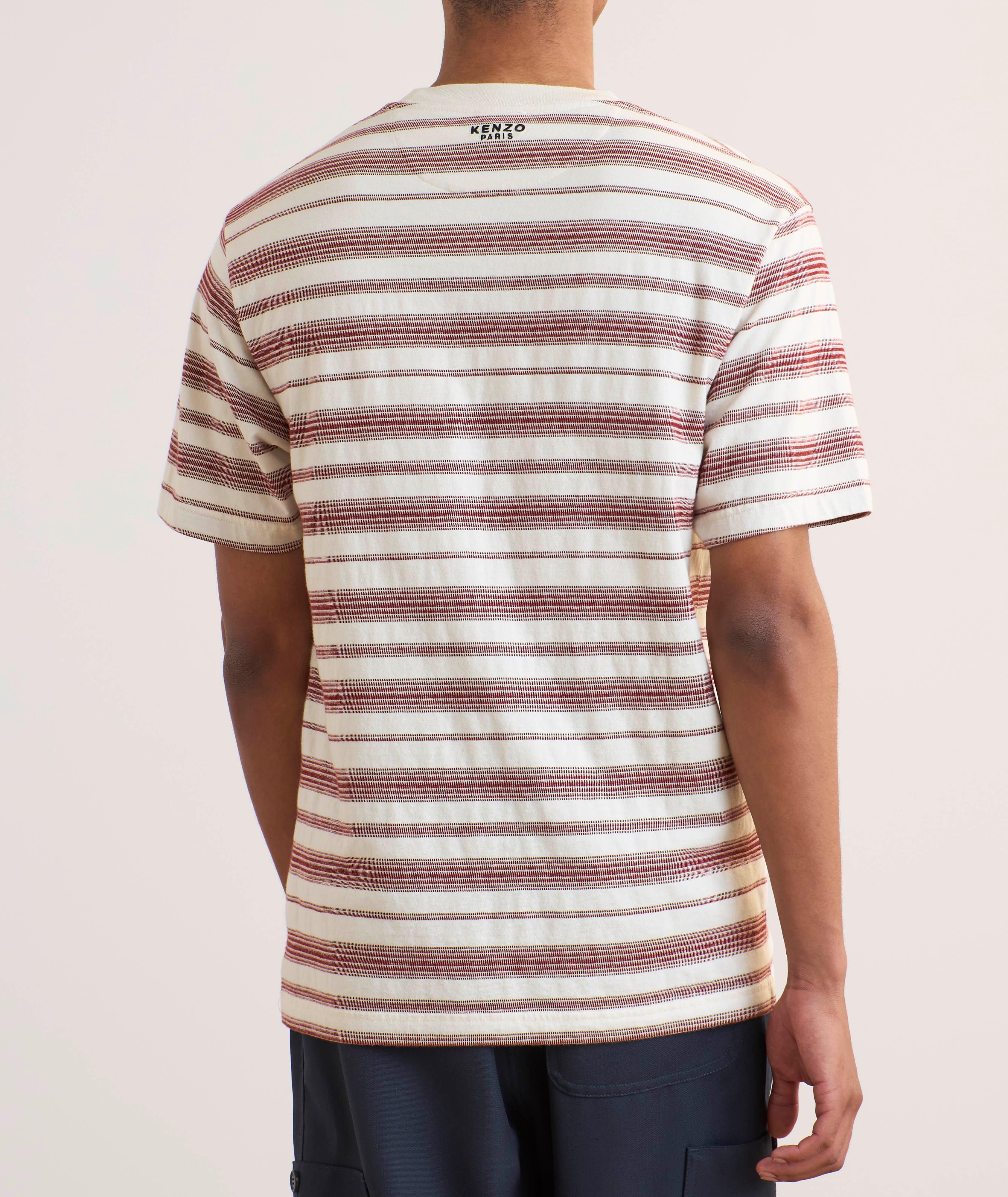 Boke Flower 2.0 Embroidered Stripe Cotton T-Shirt image 2