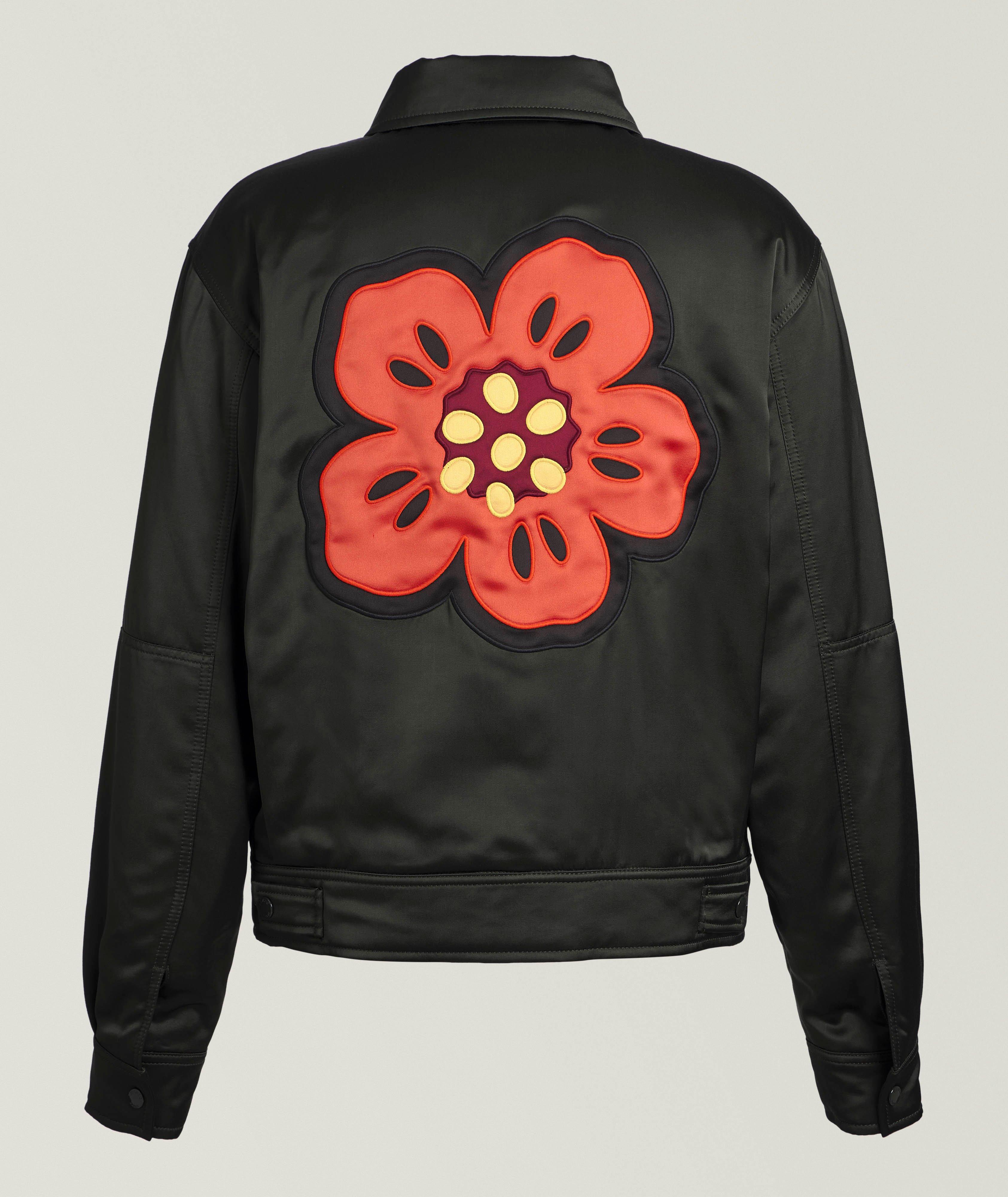 Boke Flower Padded Satin Jacket image 1