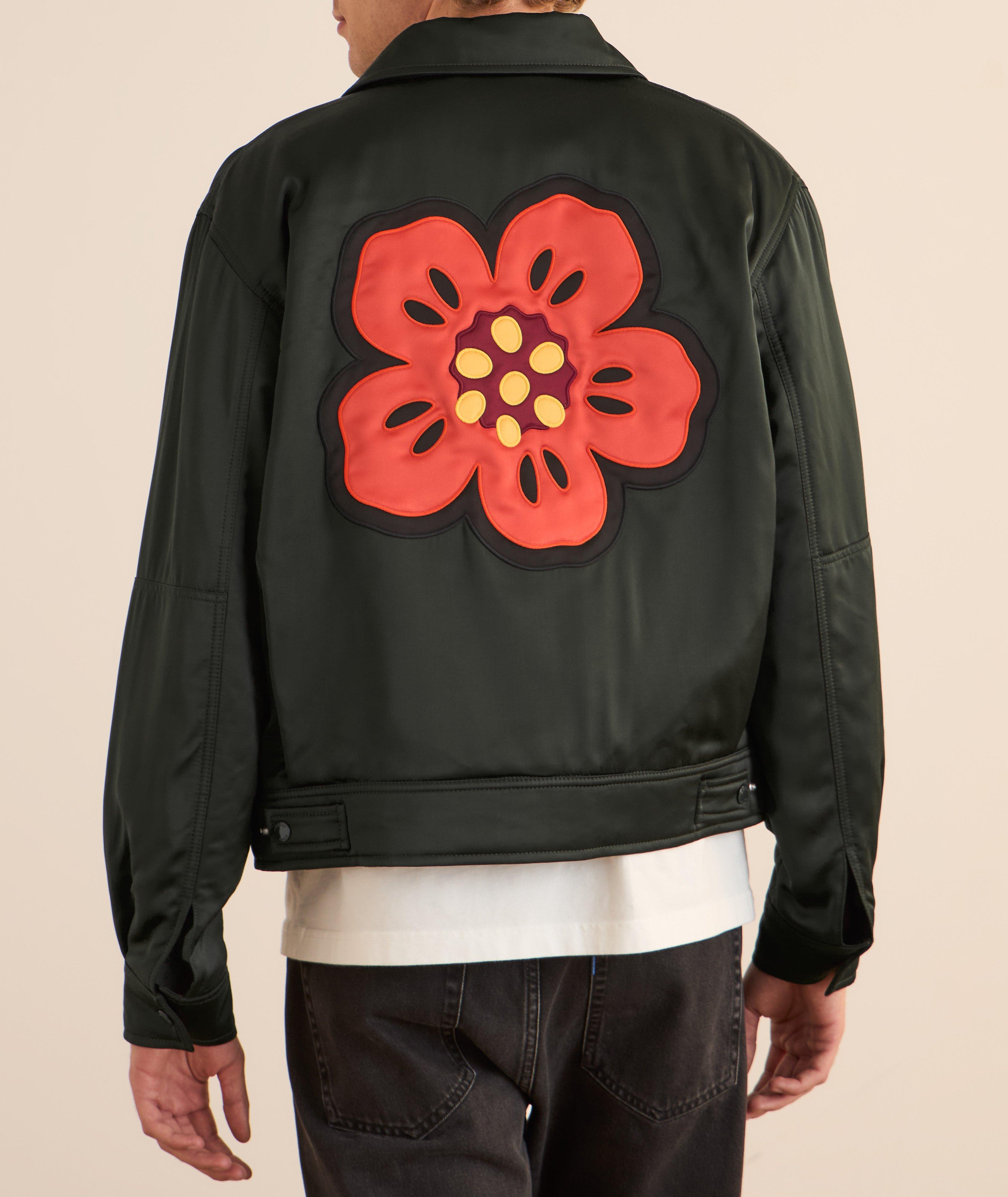 Boke Flower Padded Satin Jacket image 3