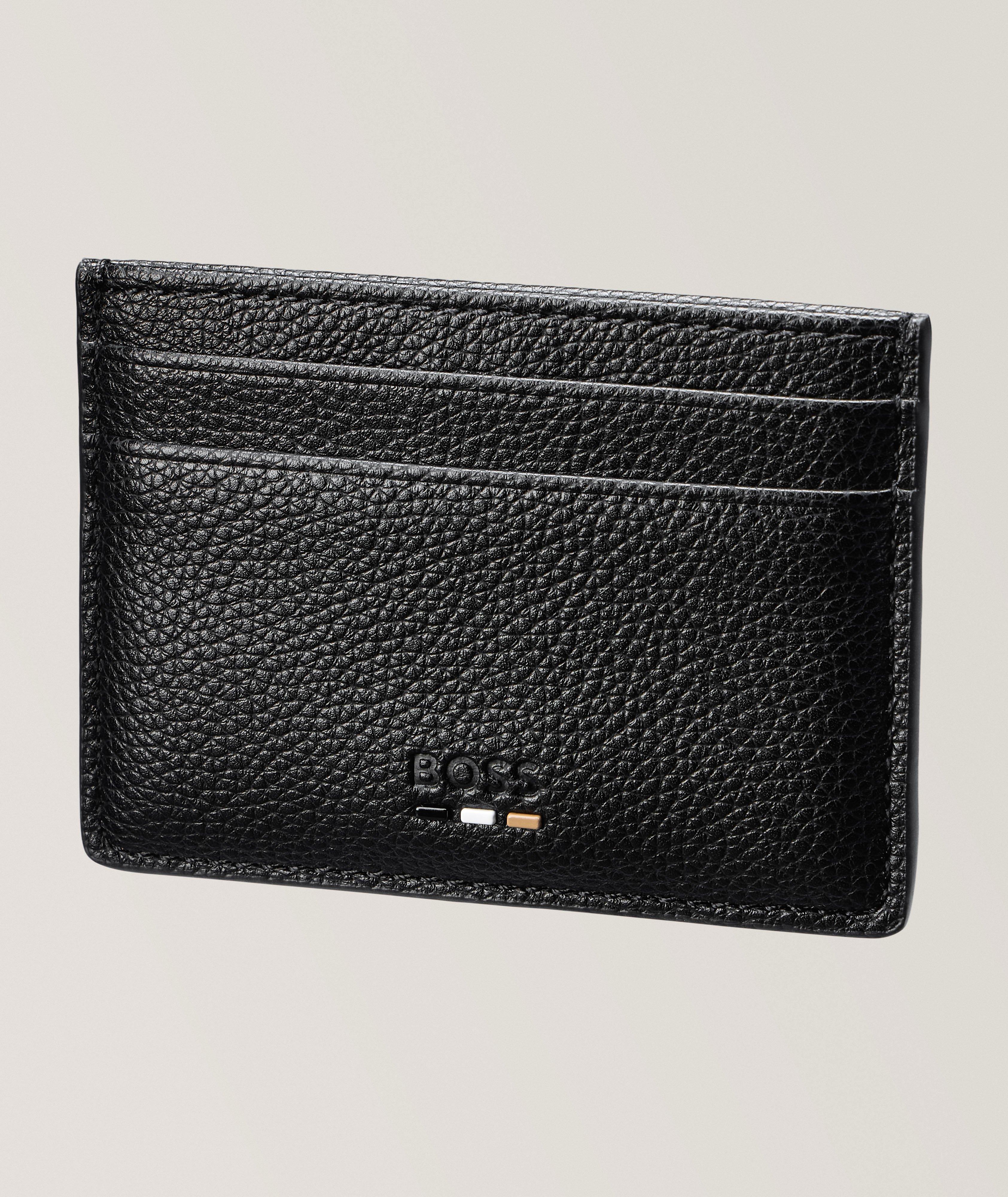 Ray Faux Grained Leather Card Holder image 0