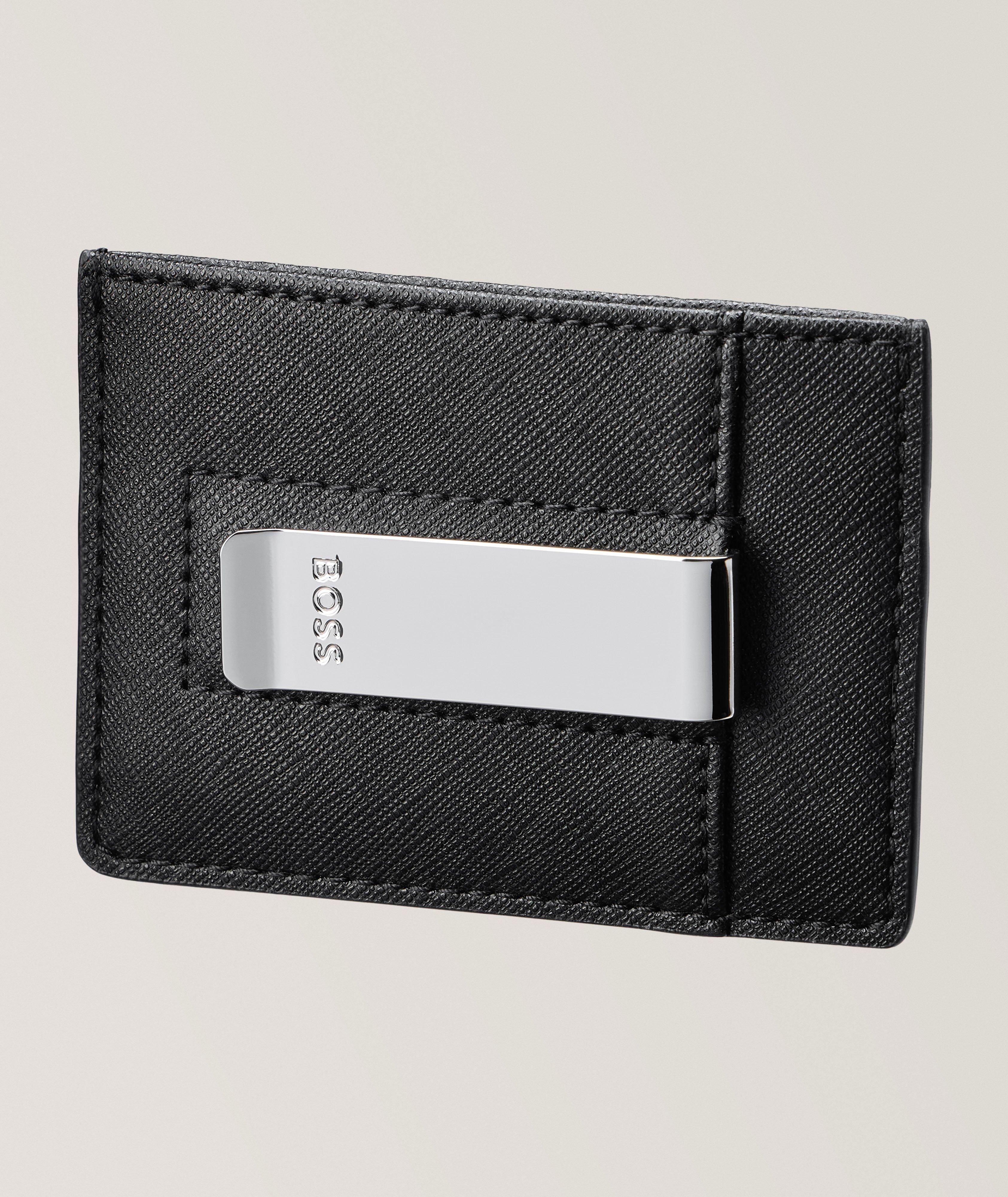 Zair Saffiano Leather Card Holder Money Clip image 1