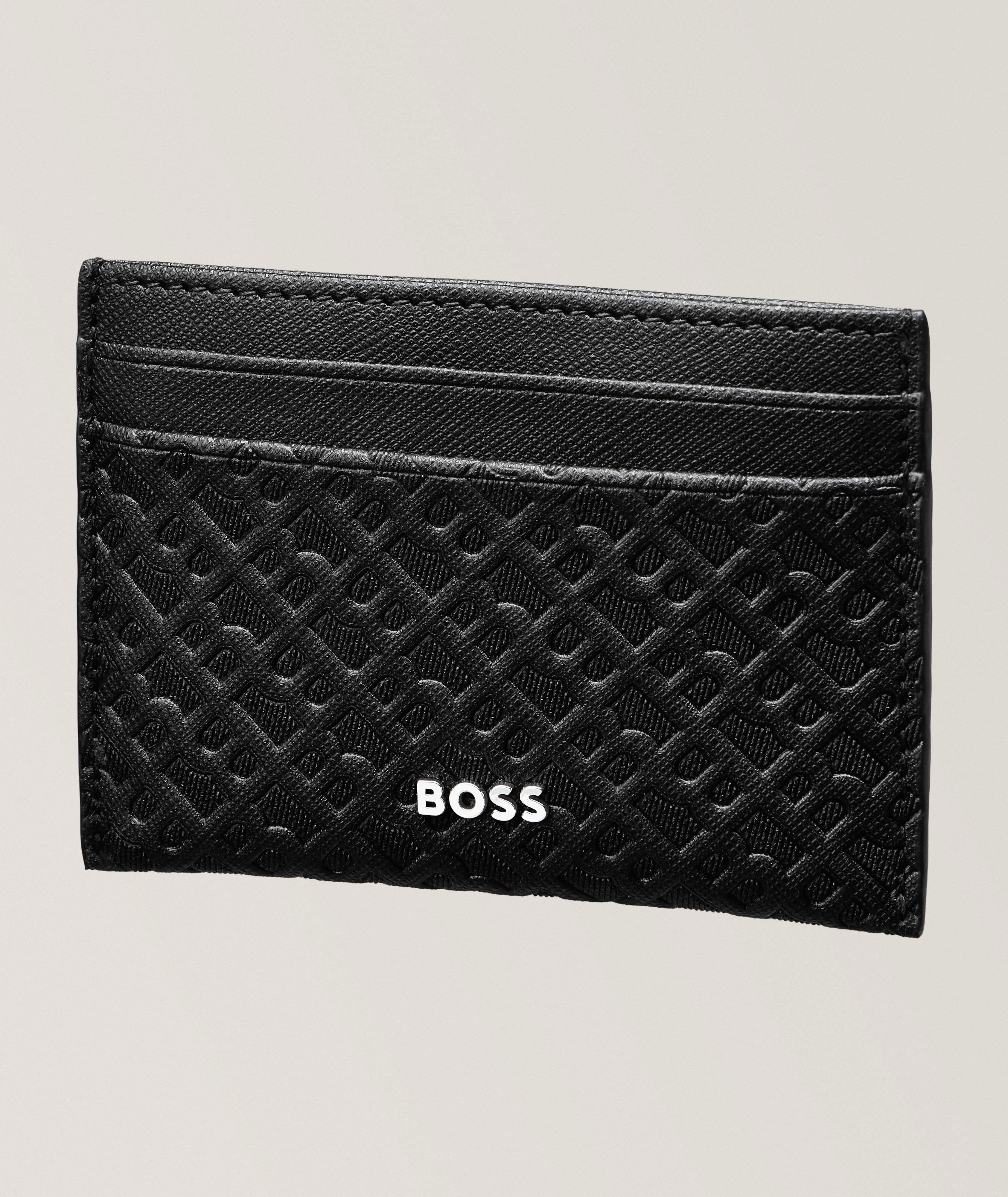 Zair Saffiano Monogram Leather Card Holder  image 0