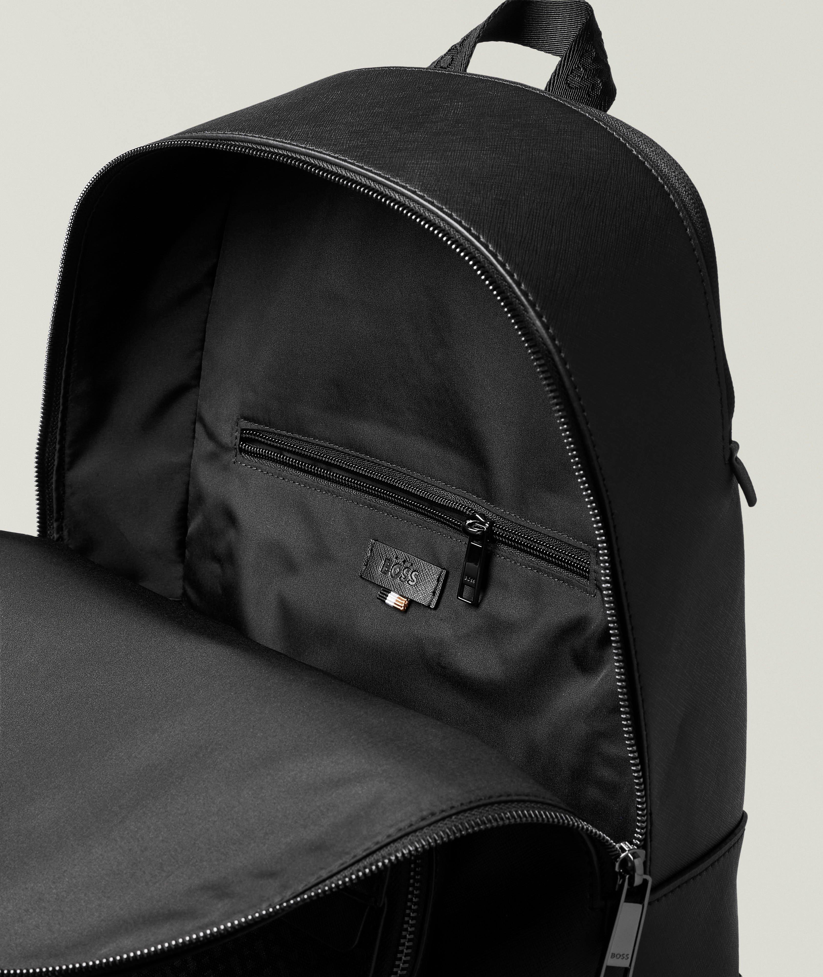 Zair Leather Monogram Backpack image 2