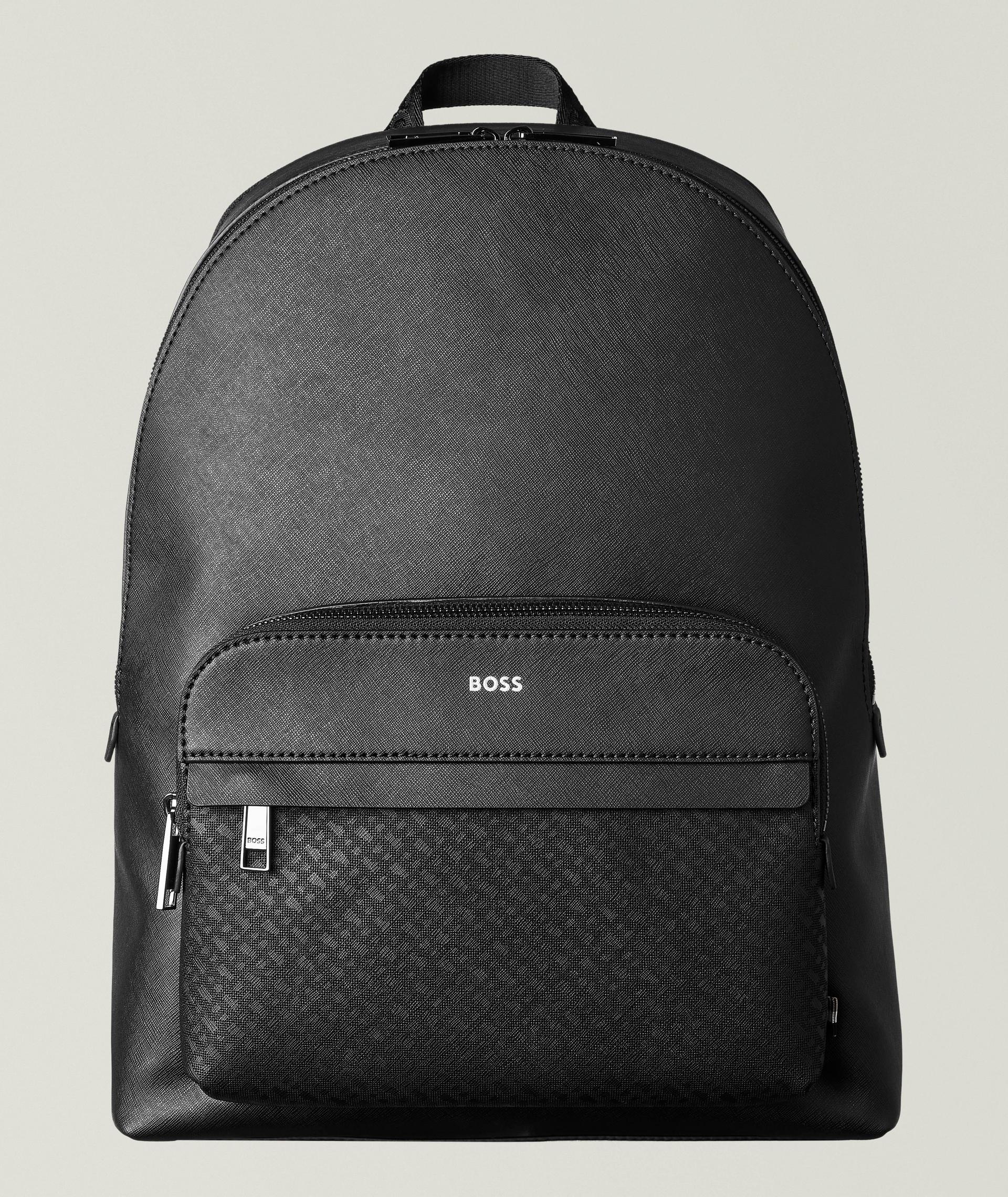 Zair Leather Monogram Backpack image 0