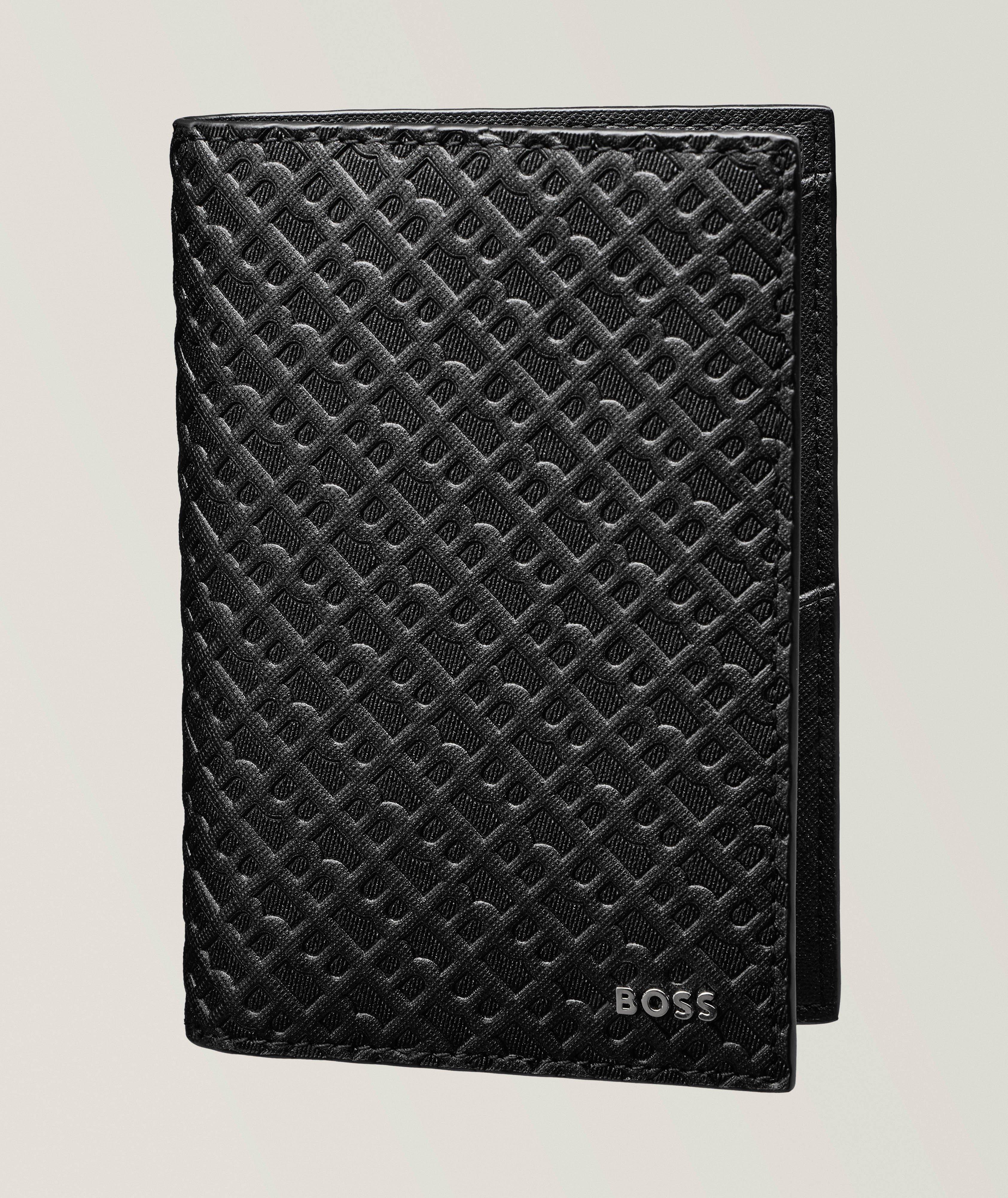 Zair Saffiano Monogram Leather Passport Holder image 0