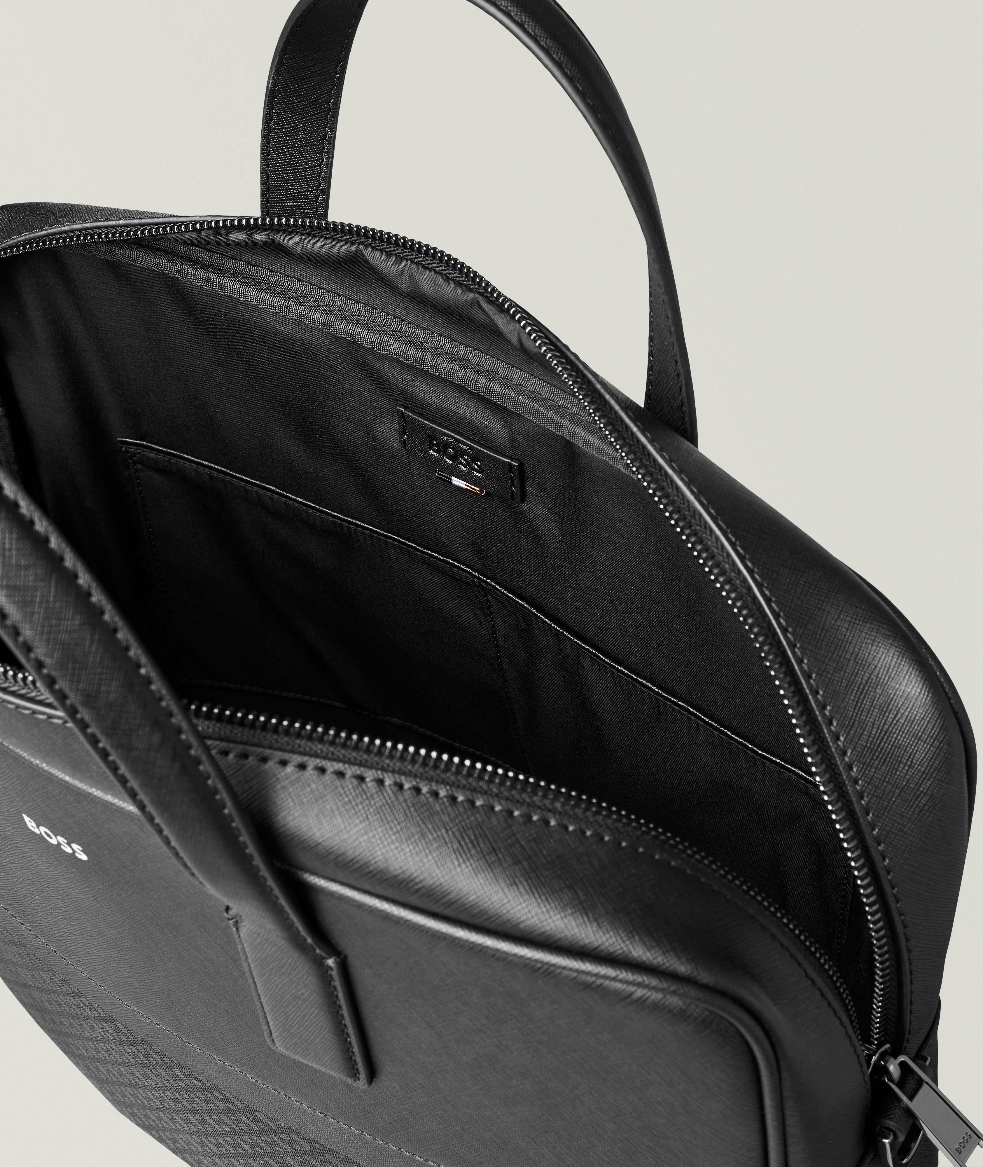 Zair Leather Monogram Briefcase  image 2