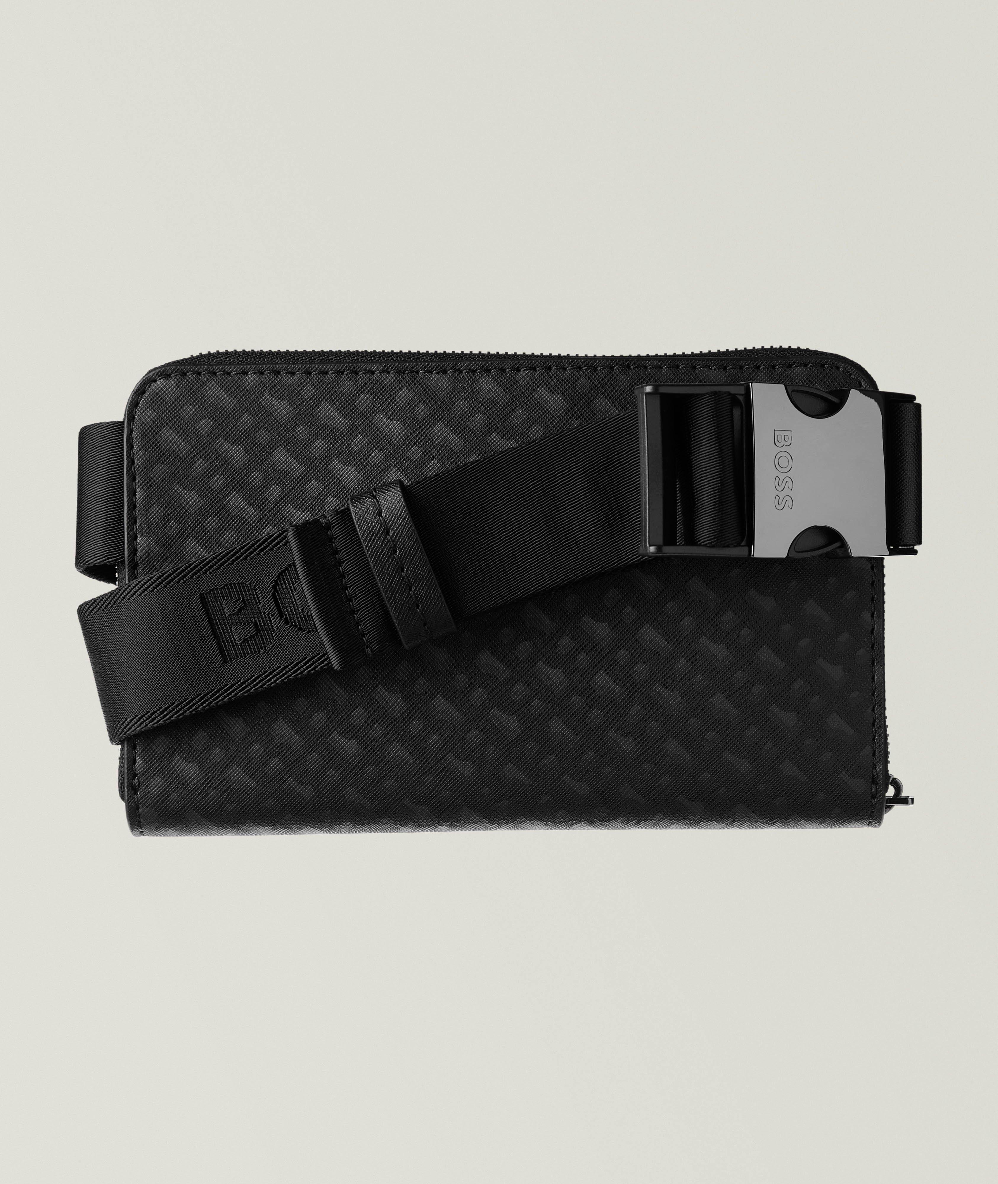 Zair Saffiano Leather Monogram Crossover Bag image 1