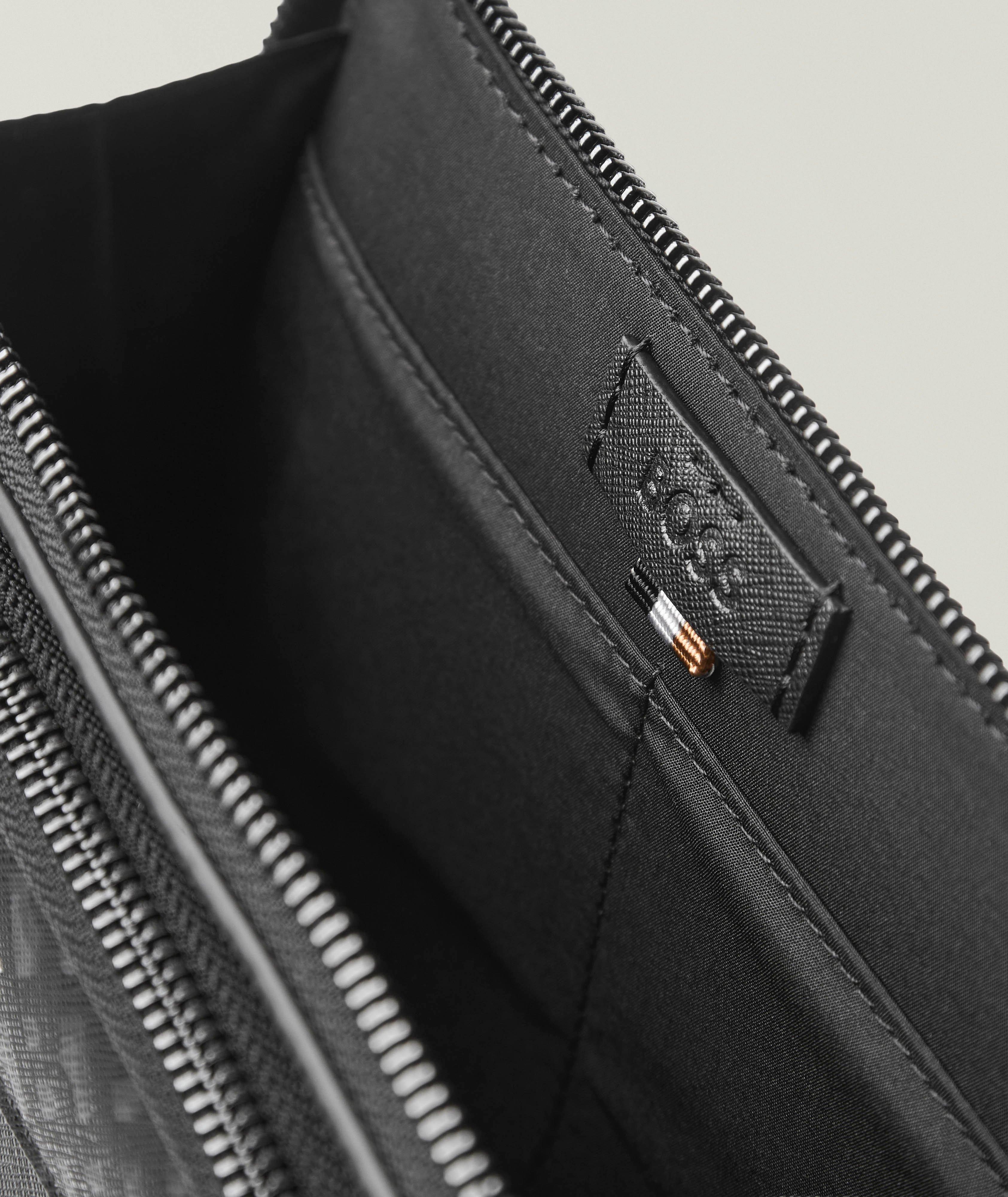Zair Saffiano Leather Monogram Crossover Bag image 2