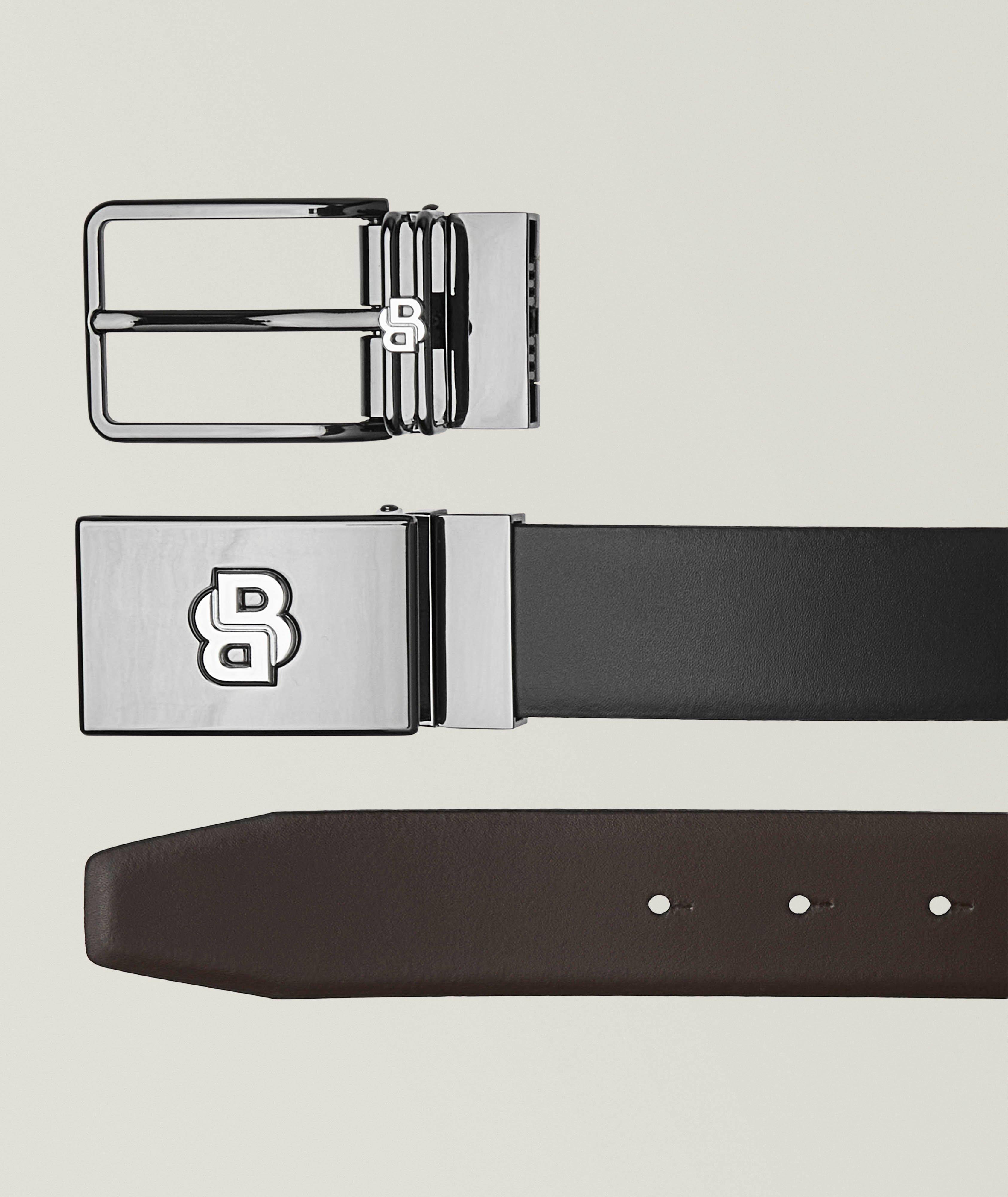 Icon Dual Buckle Leather Belt Set  image 1