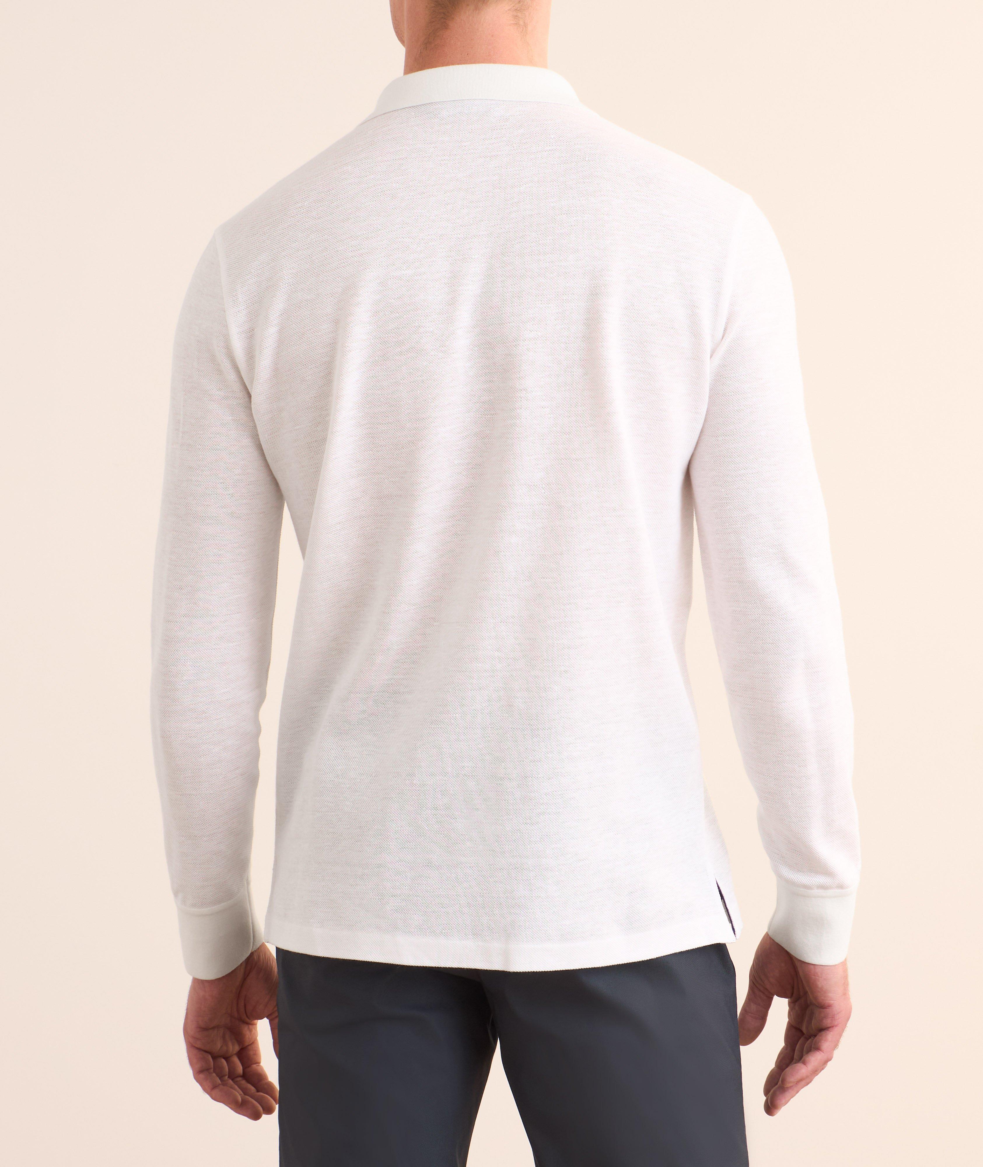 Linen-Cotton Piqué Polo image 2