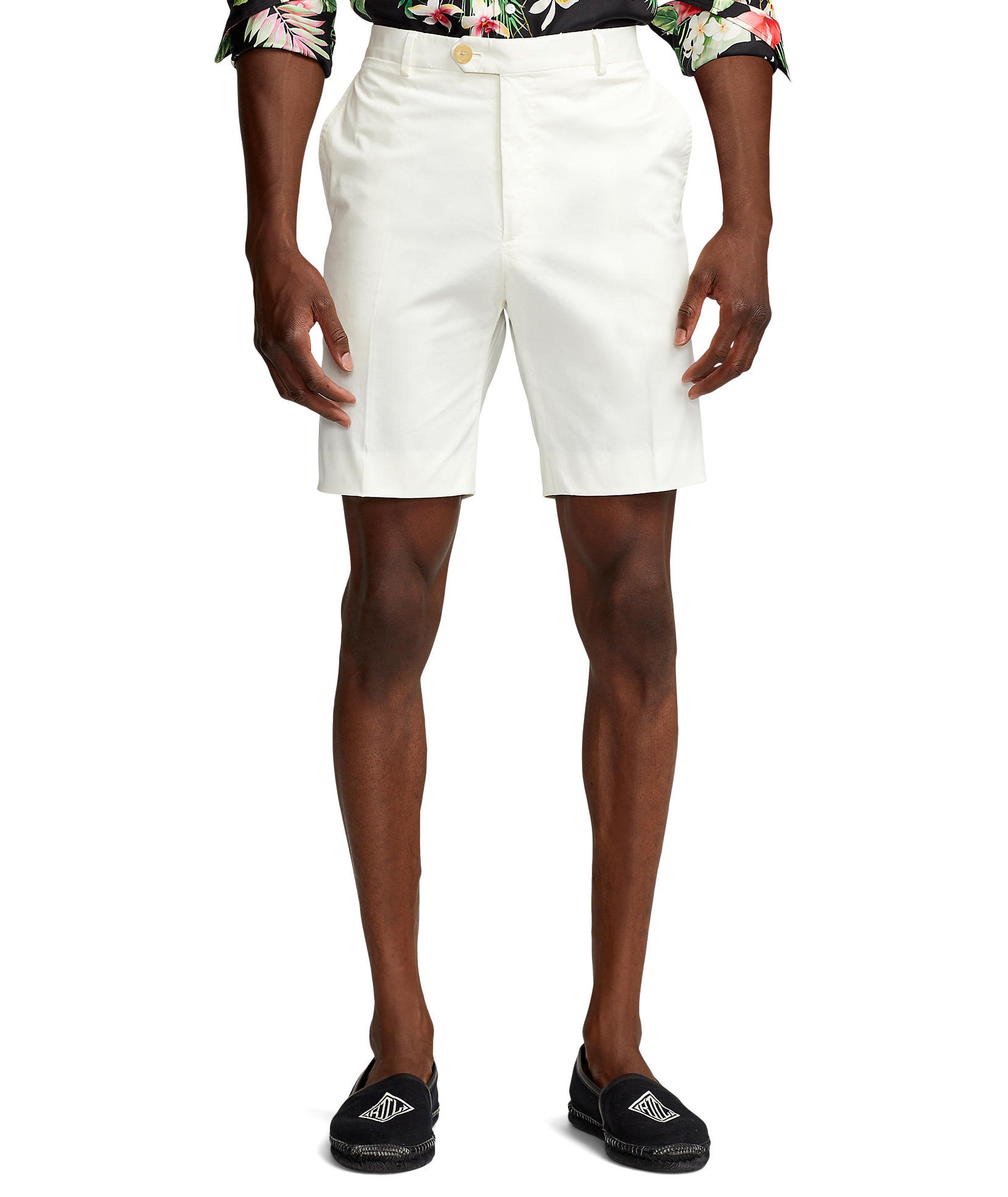 WHITE COTTON SHORTS image 1