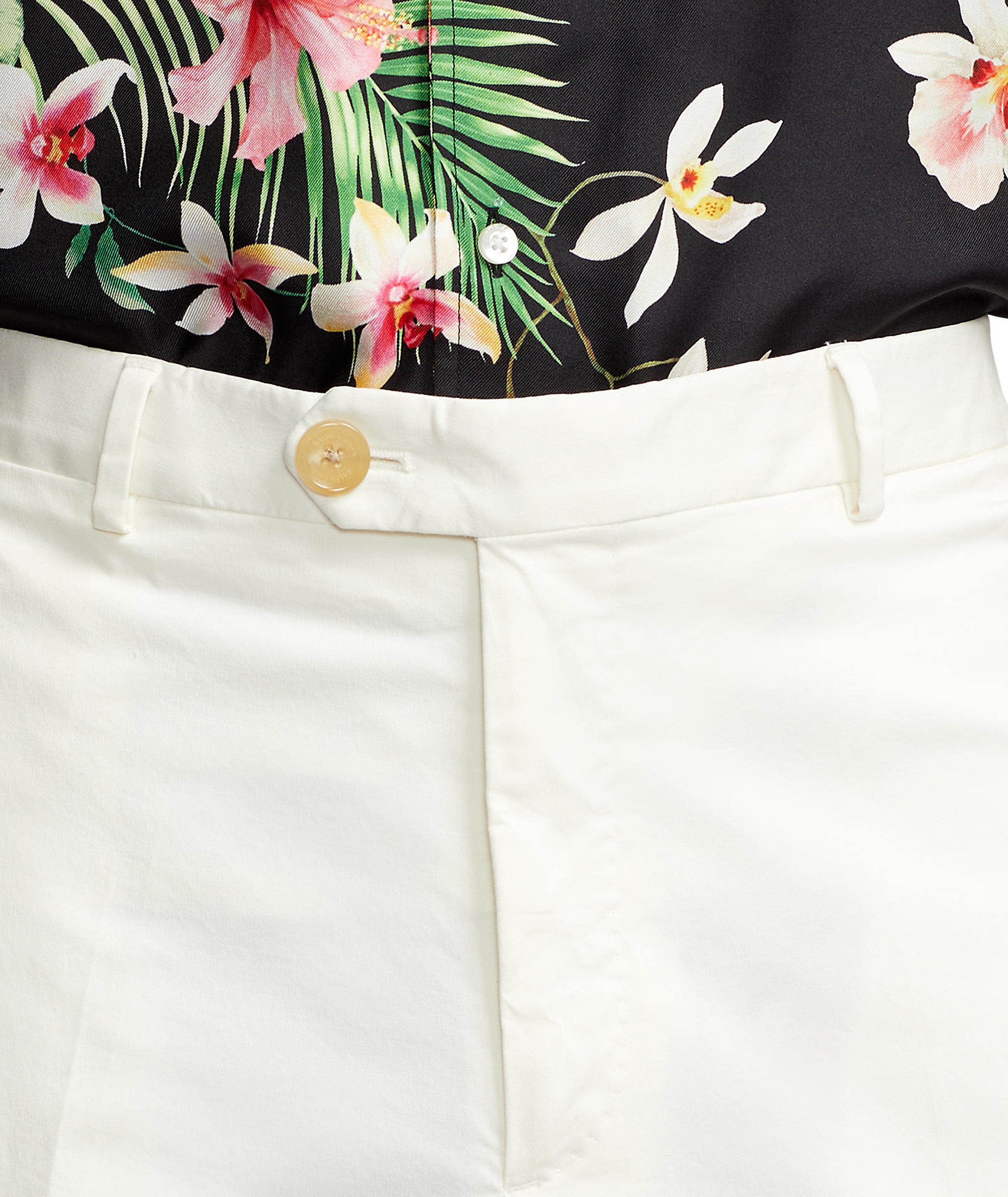 WHITE COTTON SHORTS image 4