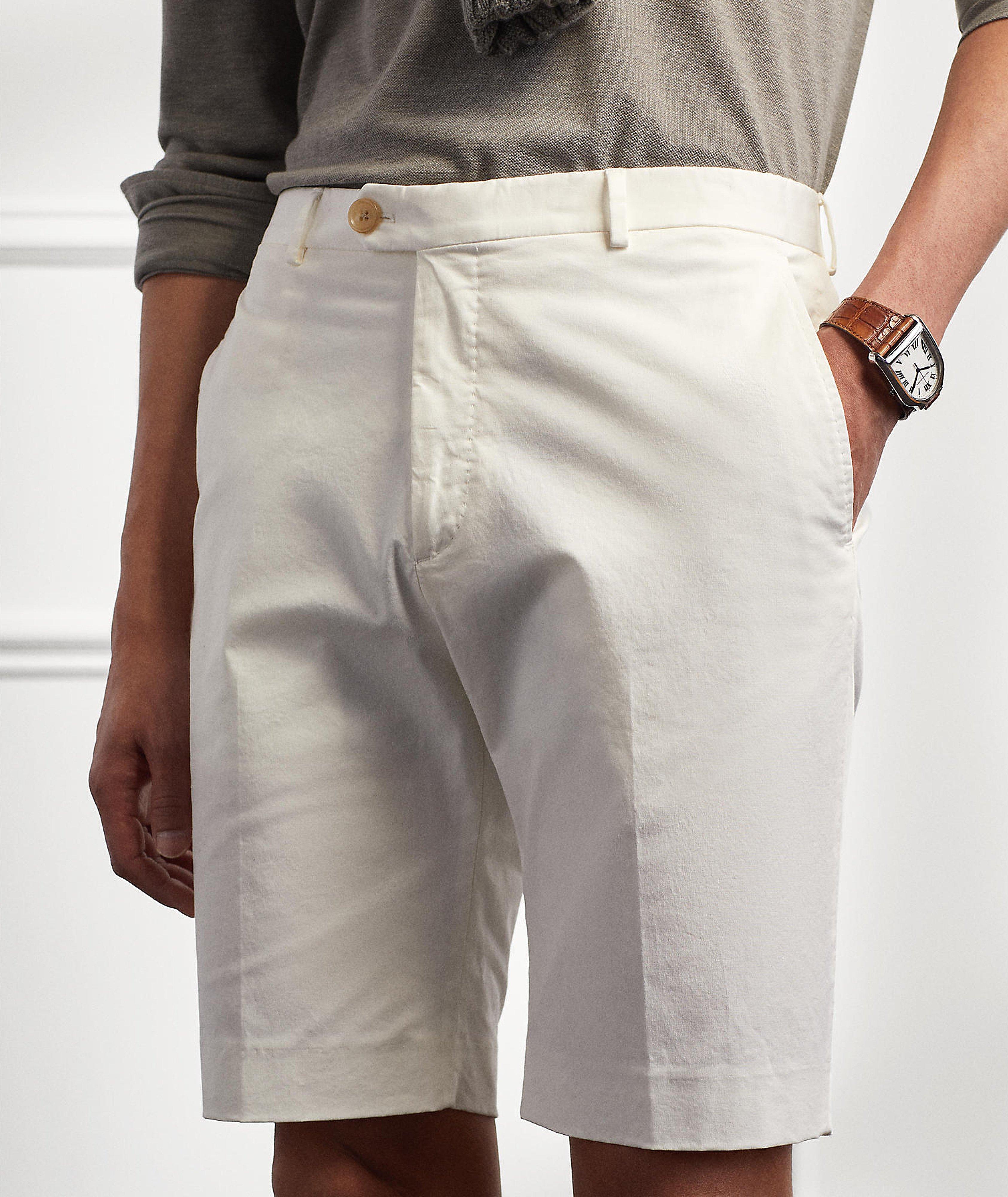 WHITE COTTON SHORTS image 5