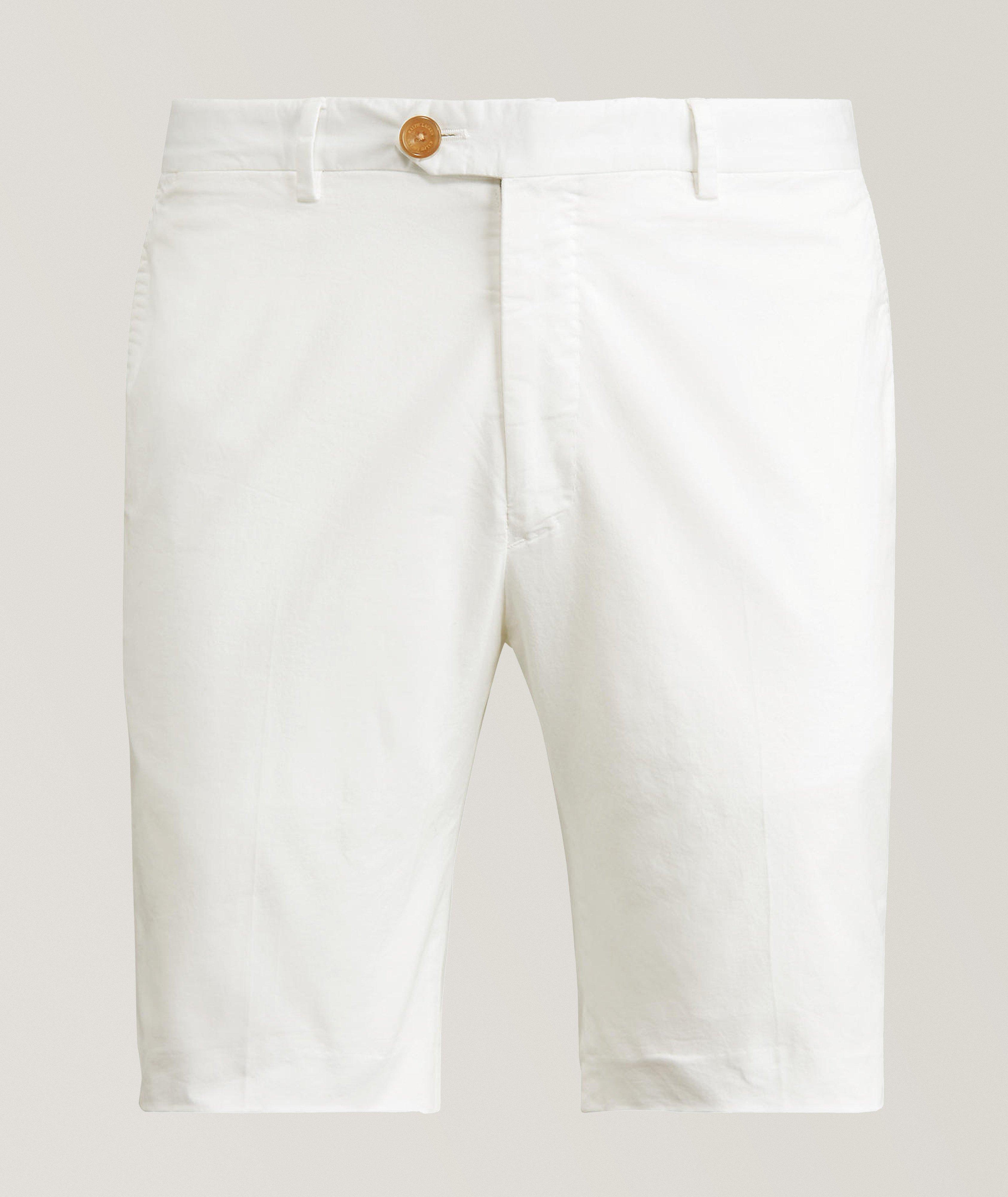 WHITE COTTON SHORTS image 0