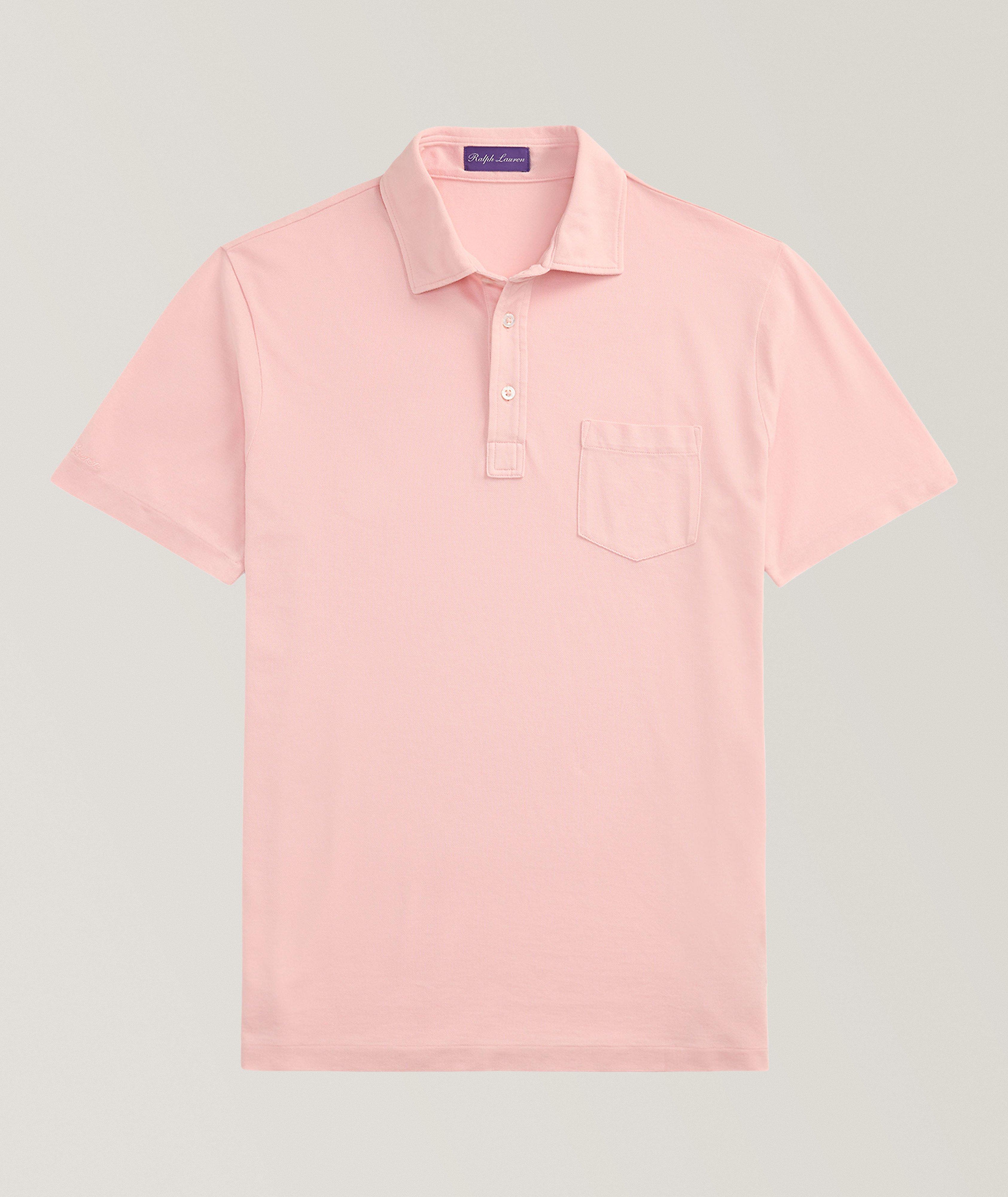 Slim-Fit Washed Piqué Polo  image 0