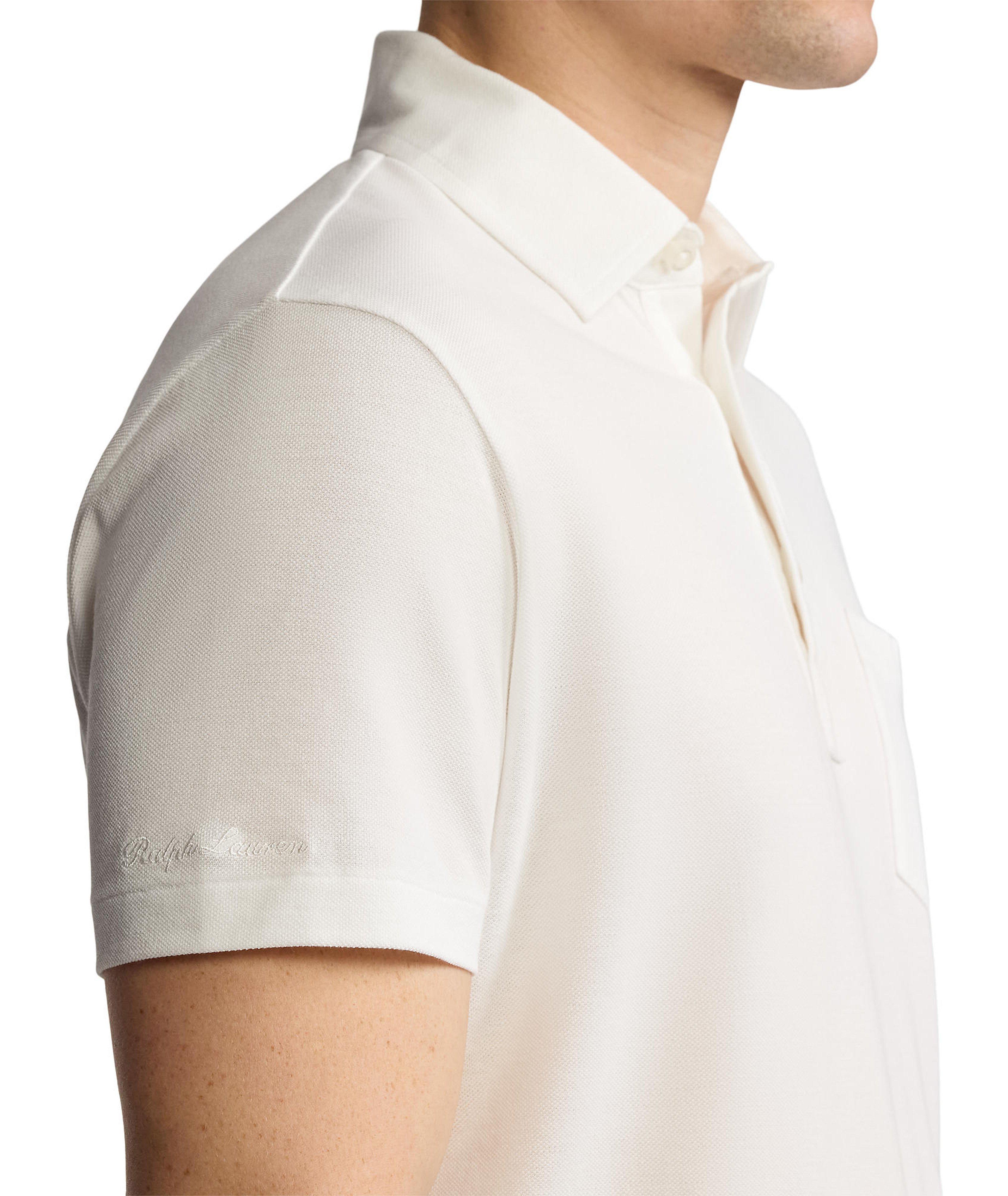 Slim-Fit Washed Piqué Polo  image 4