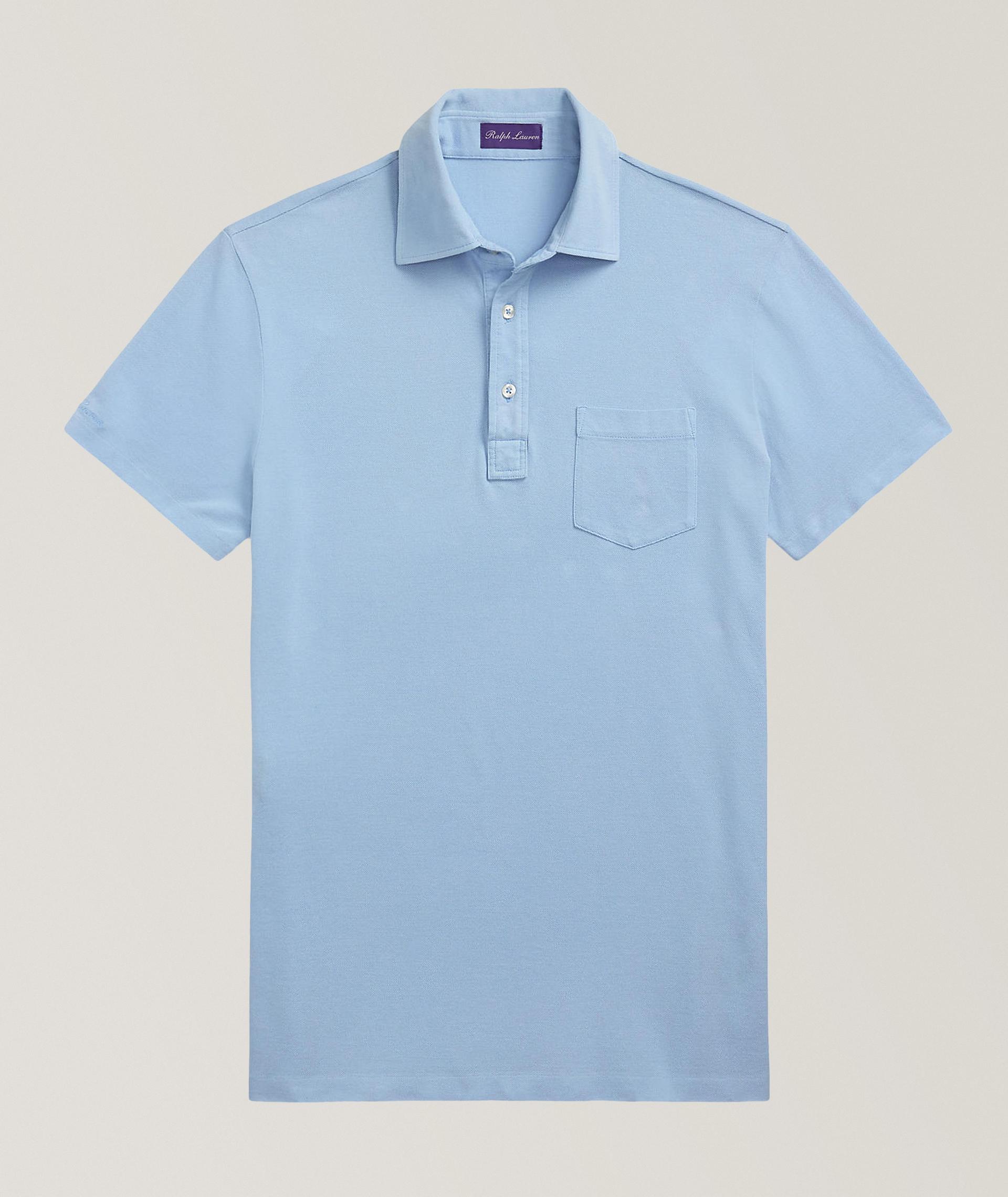 Slim-Fit Washed Piqué Polo  image 0
