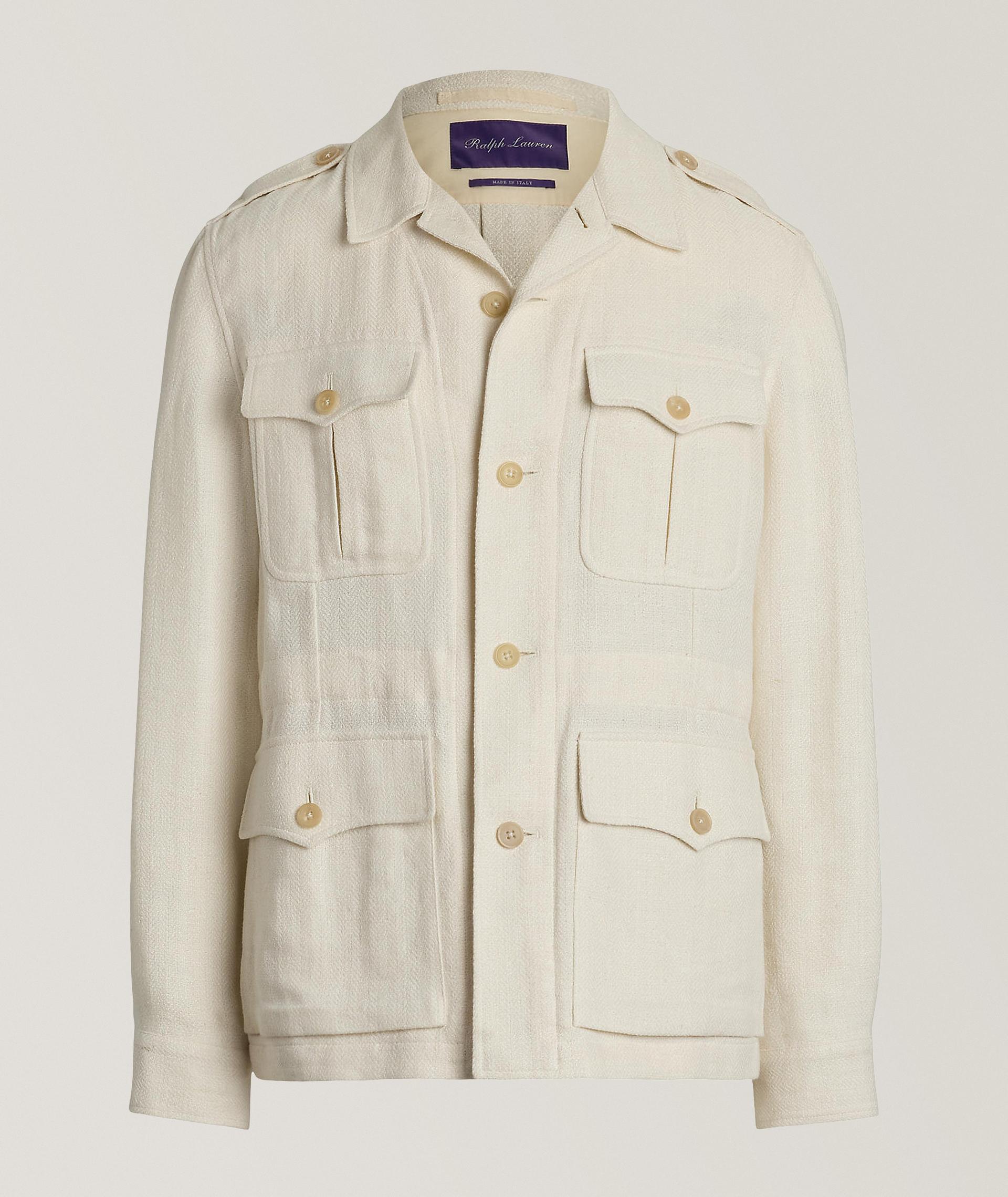 Blouson en mélange de lin image 0