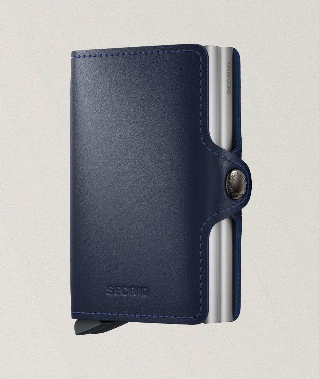 Portefeuille double en cuir, collection originale image 0
