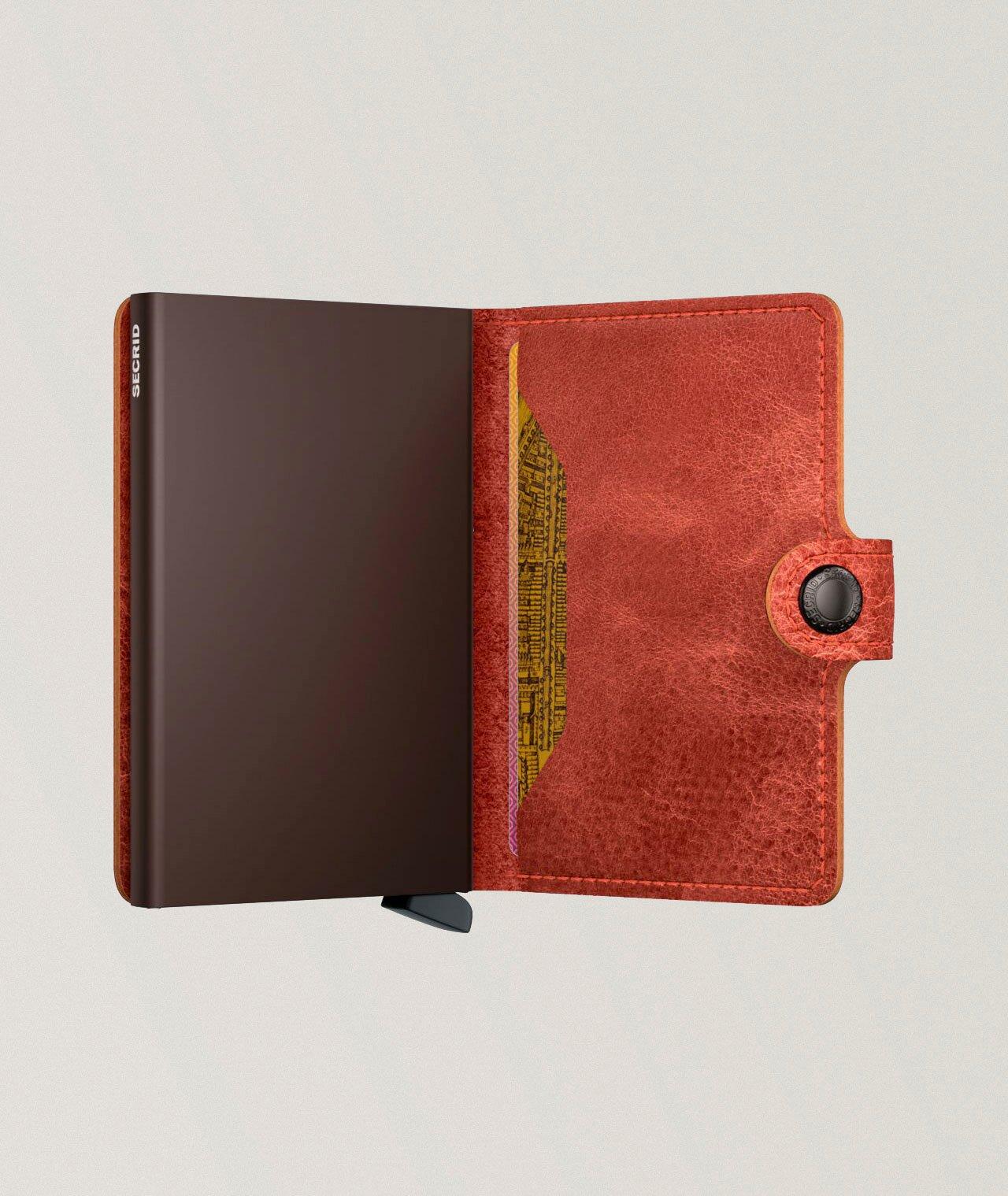 Stone-Washed Leather Miniwallet image 1