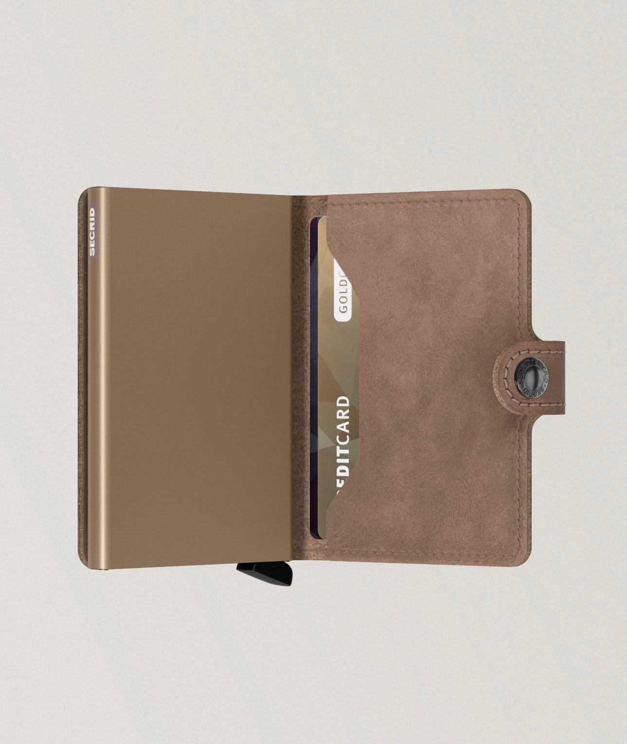 Stone-Washed Leather Miniwallet image 1