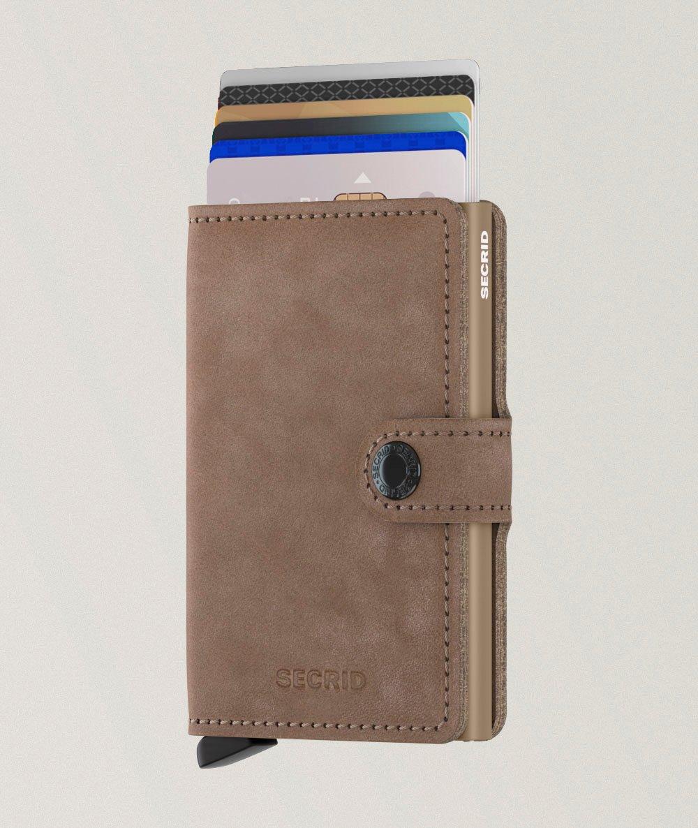 Stone-Washed Leather Miniwallet image 4