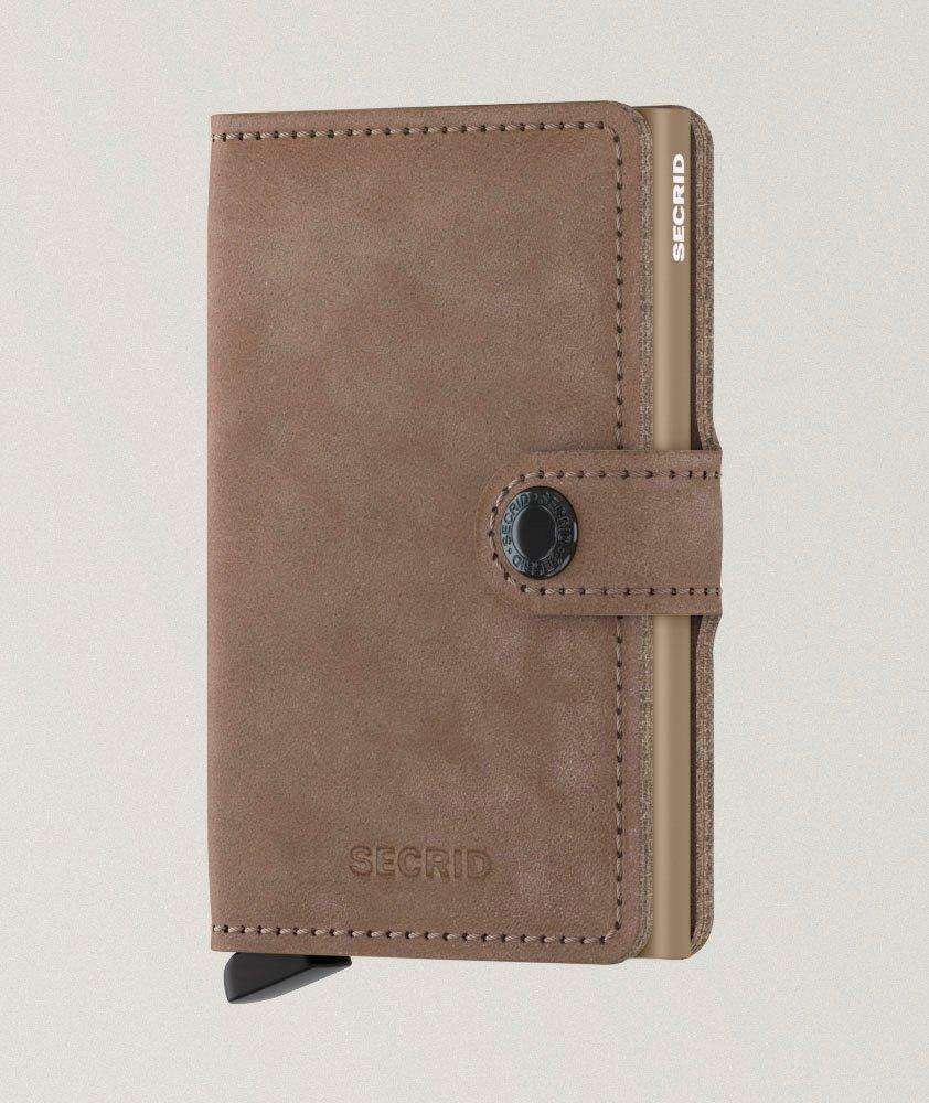 Stone-Washed Leather Miniwallet image 0