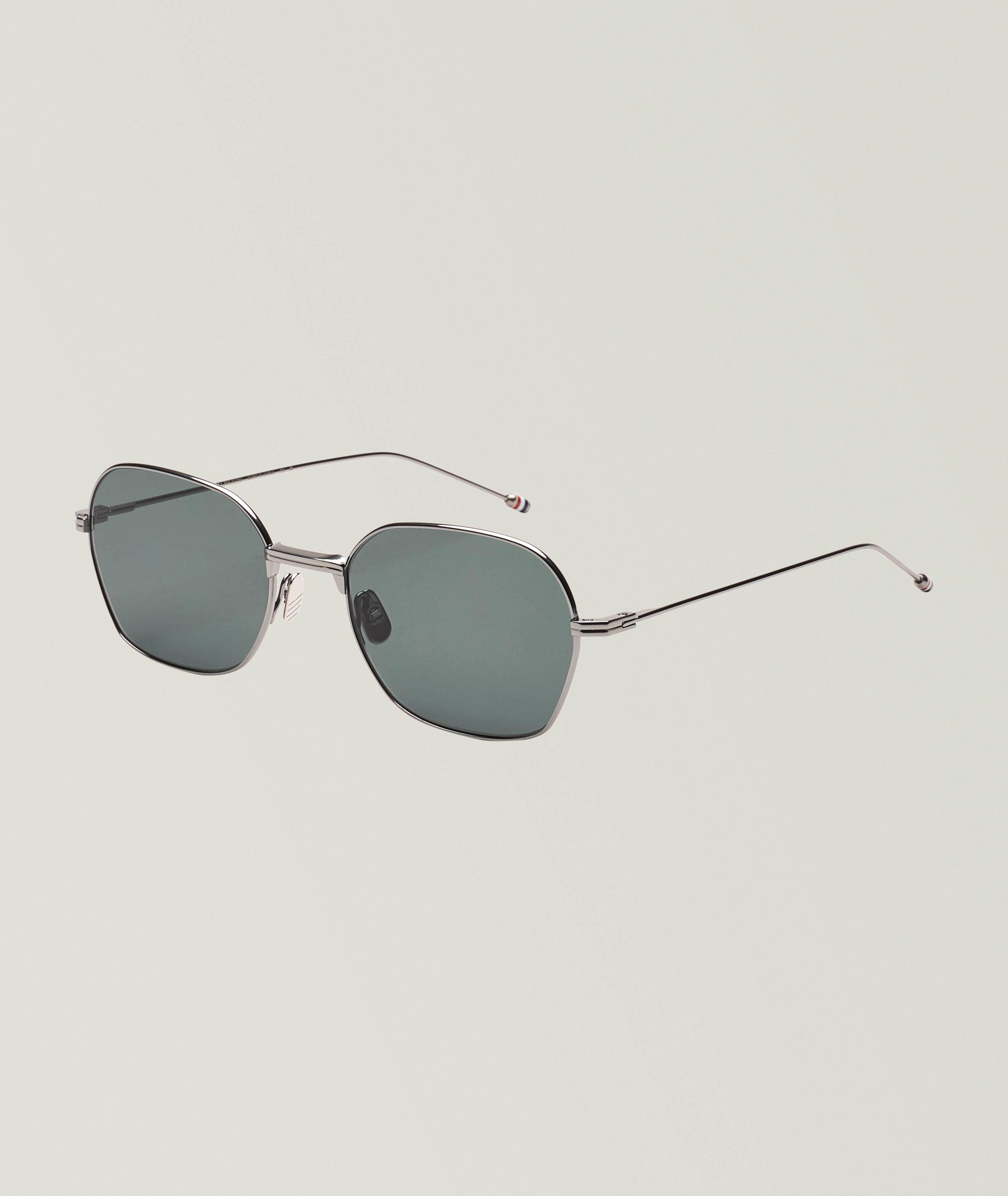 Thom Browne Lunettes de soleil rectangulaires en titane