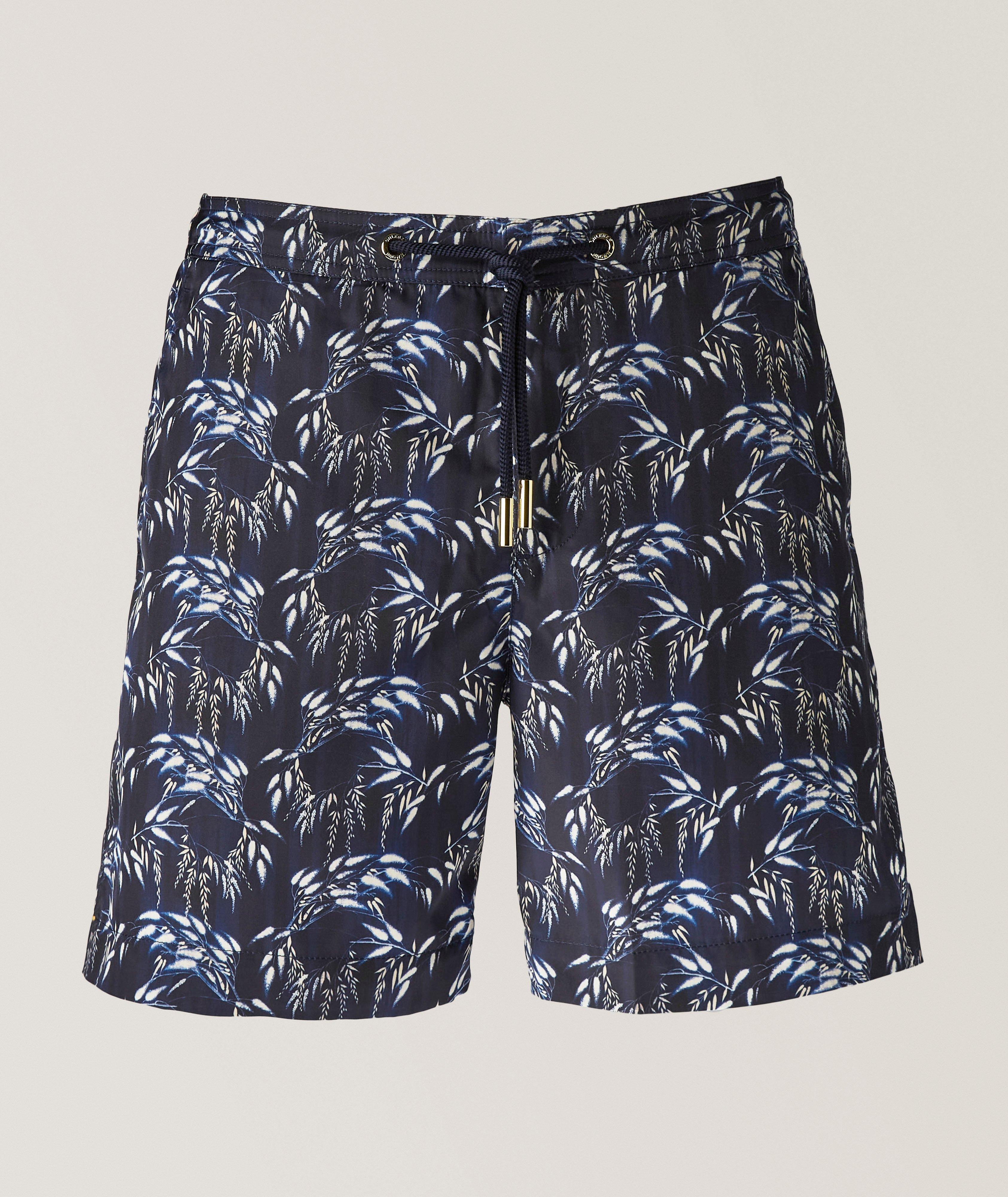 Leaf-Print Swim Shorts  image 0