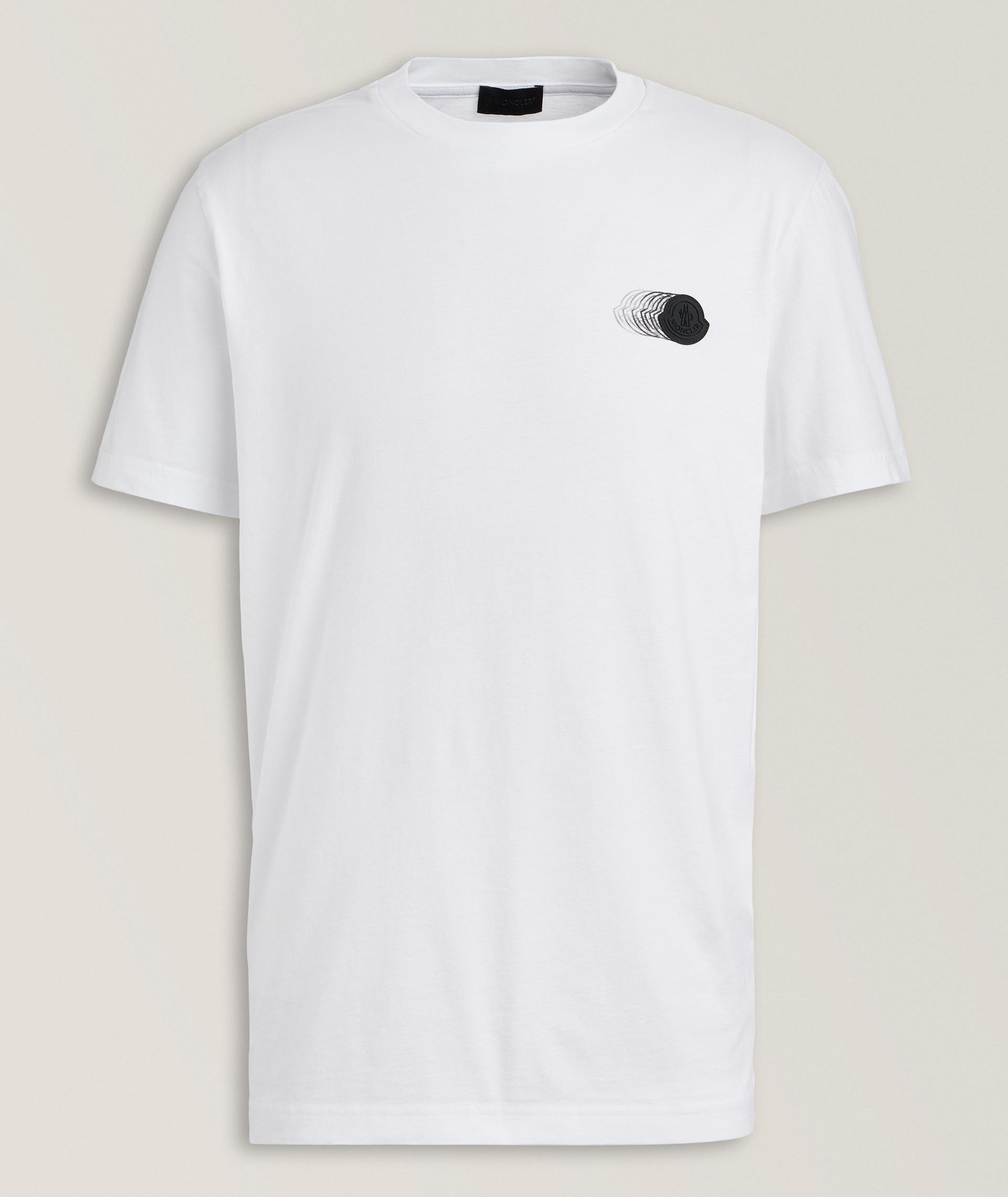 Moncler Faded Logo Motif Crewneck T-Shirt | T-Shirts | Harry