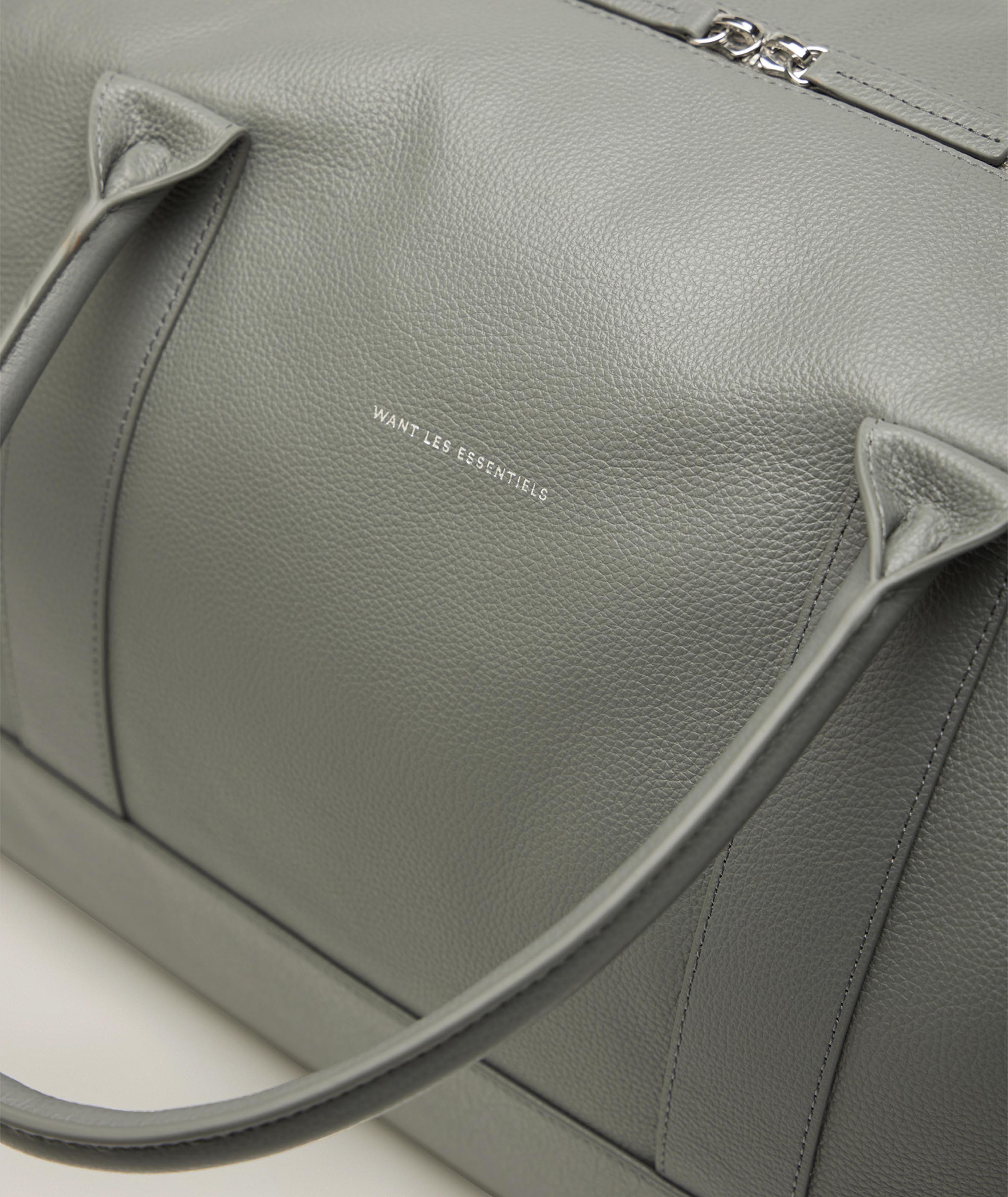 Kelowna Pebble-Grain Leather Duffle Bag image 5