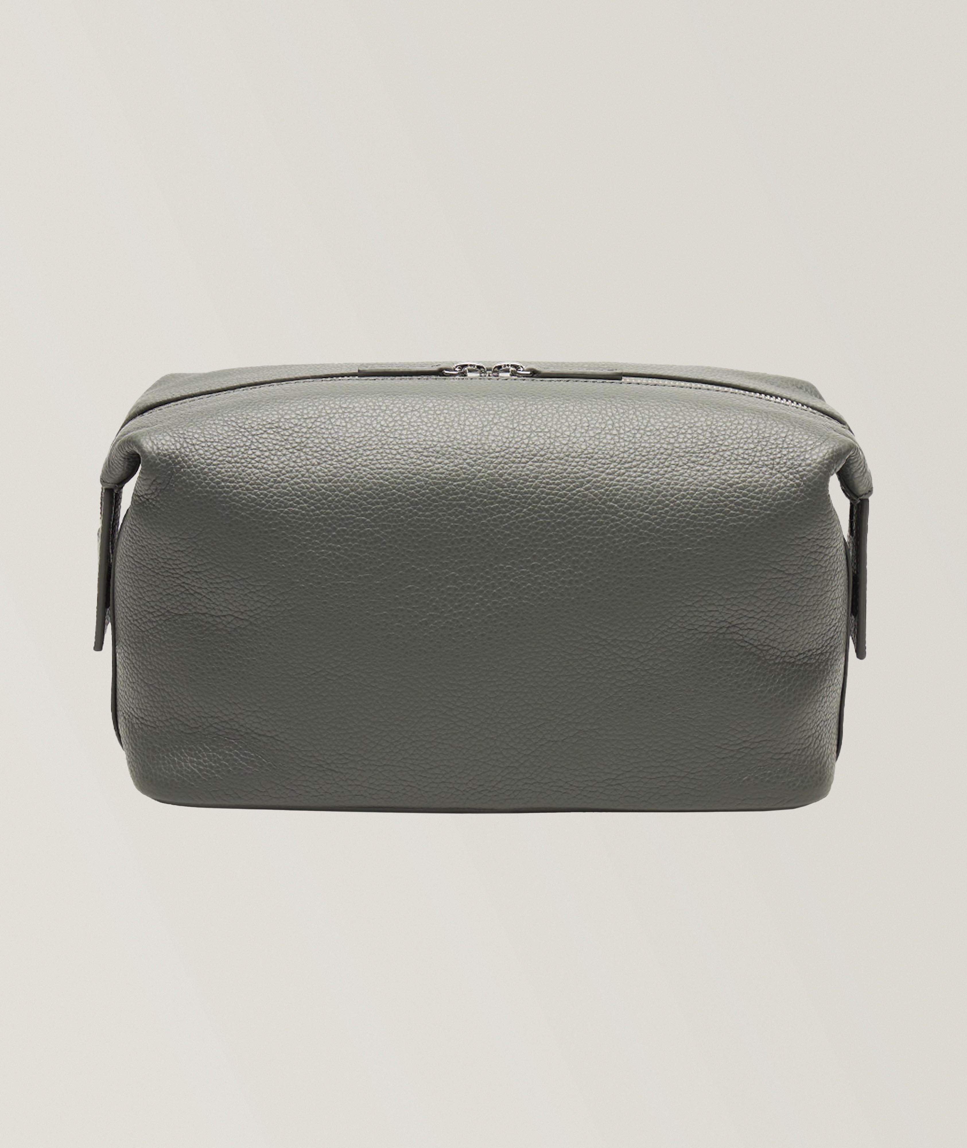 Kenyatta Pebble Grained Leather Toiletry Bag image 1