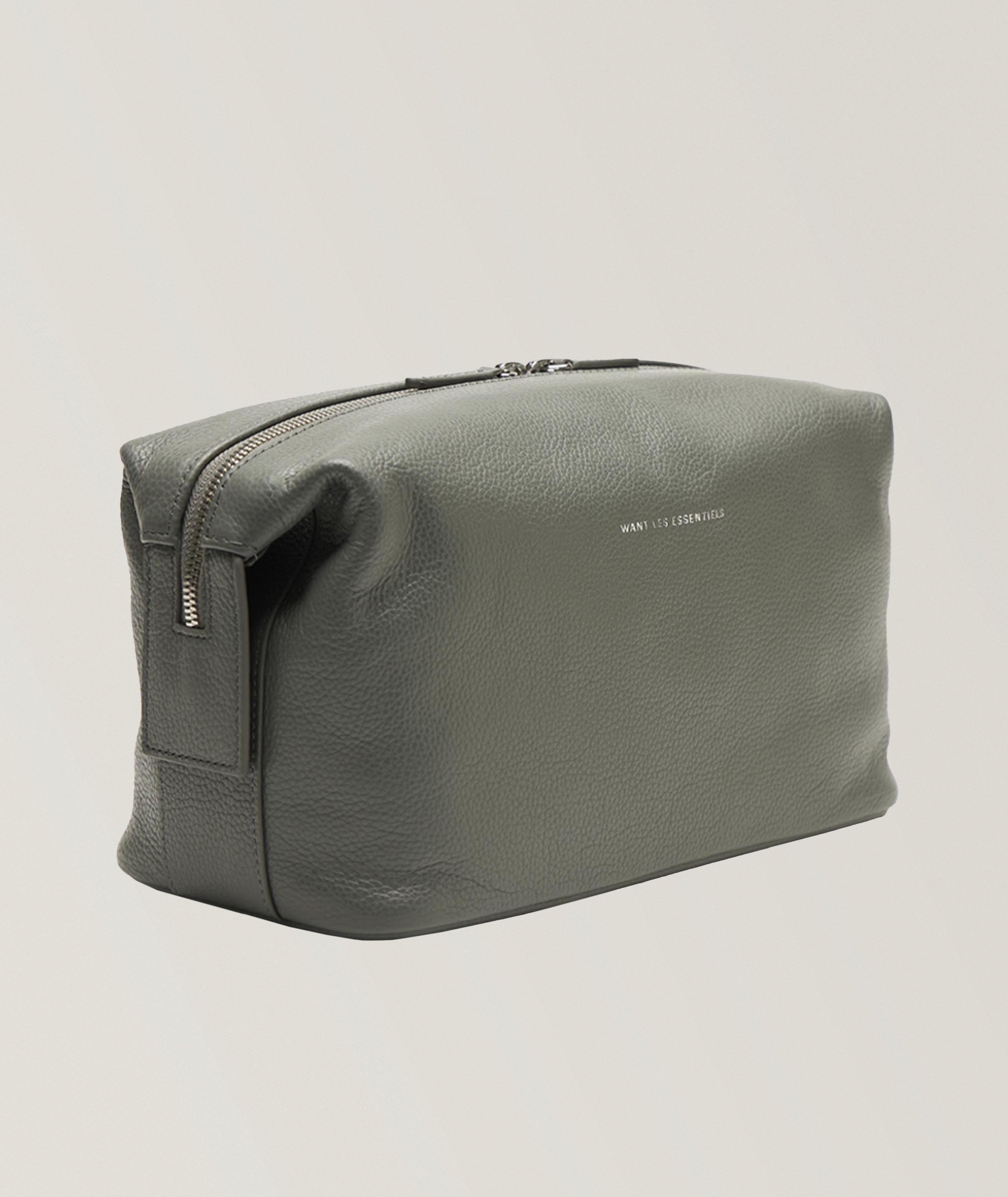 Kenyatta Pebble Grained Leather Toiletry Bag image 3