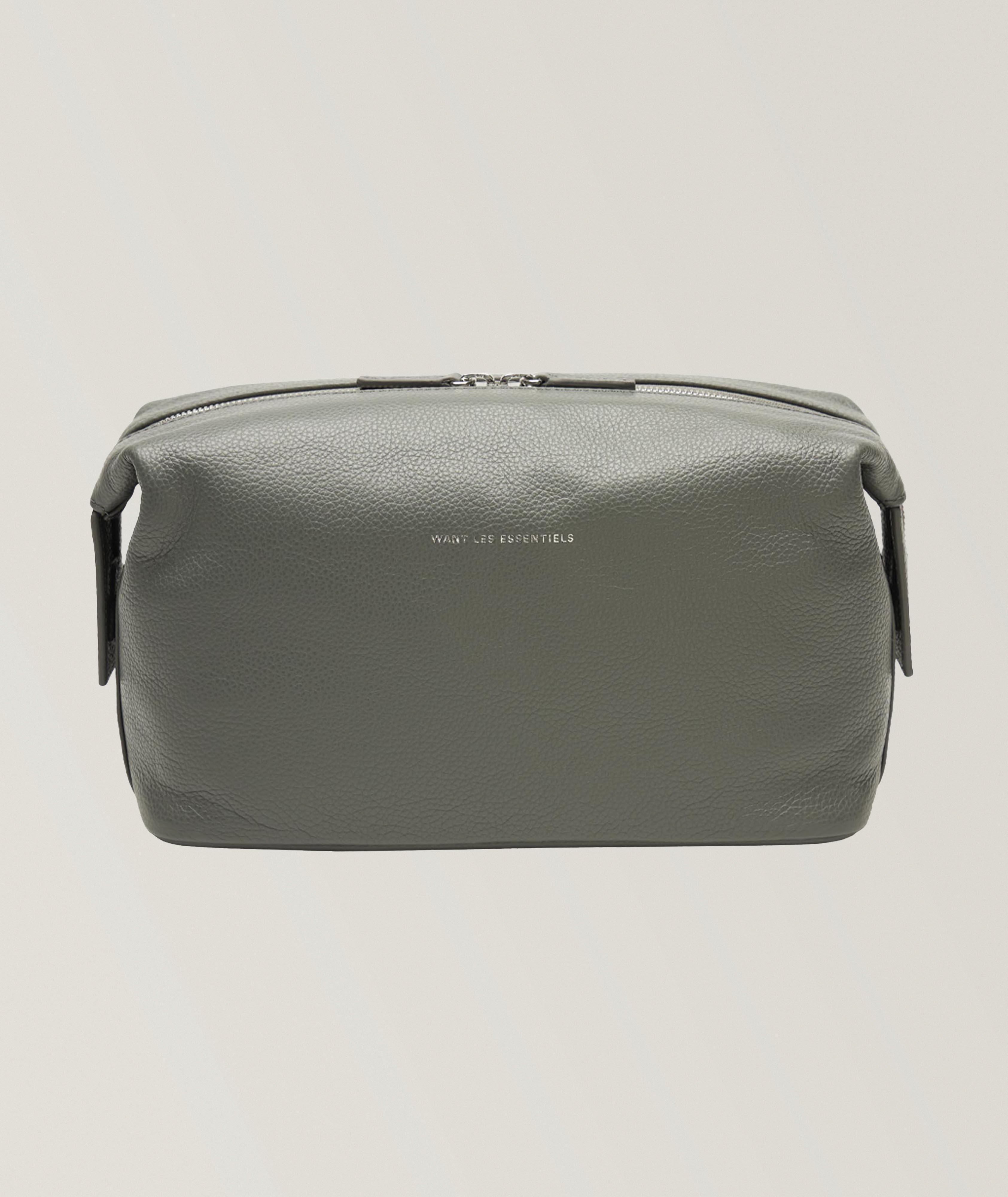Kenyatta Pebble Grained Leather Toiletry Bag image 0