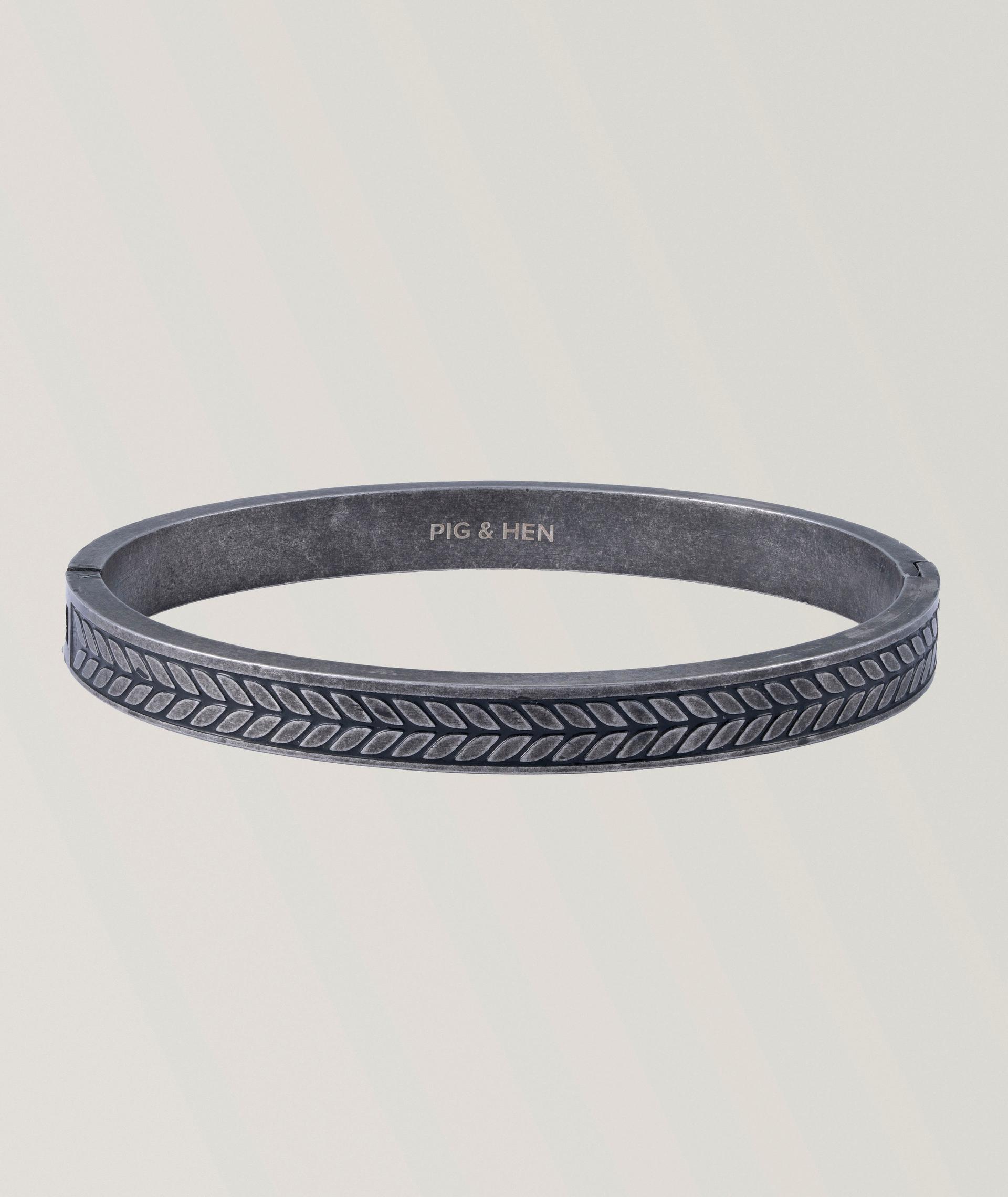 Bracelet manchette en acier inoxydable, collection Navarch image 0