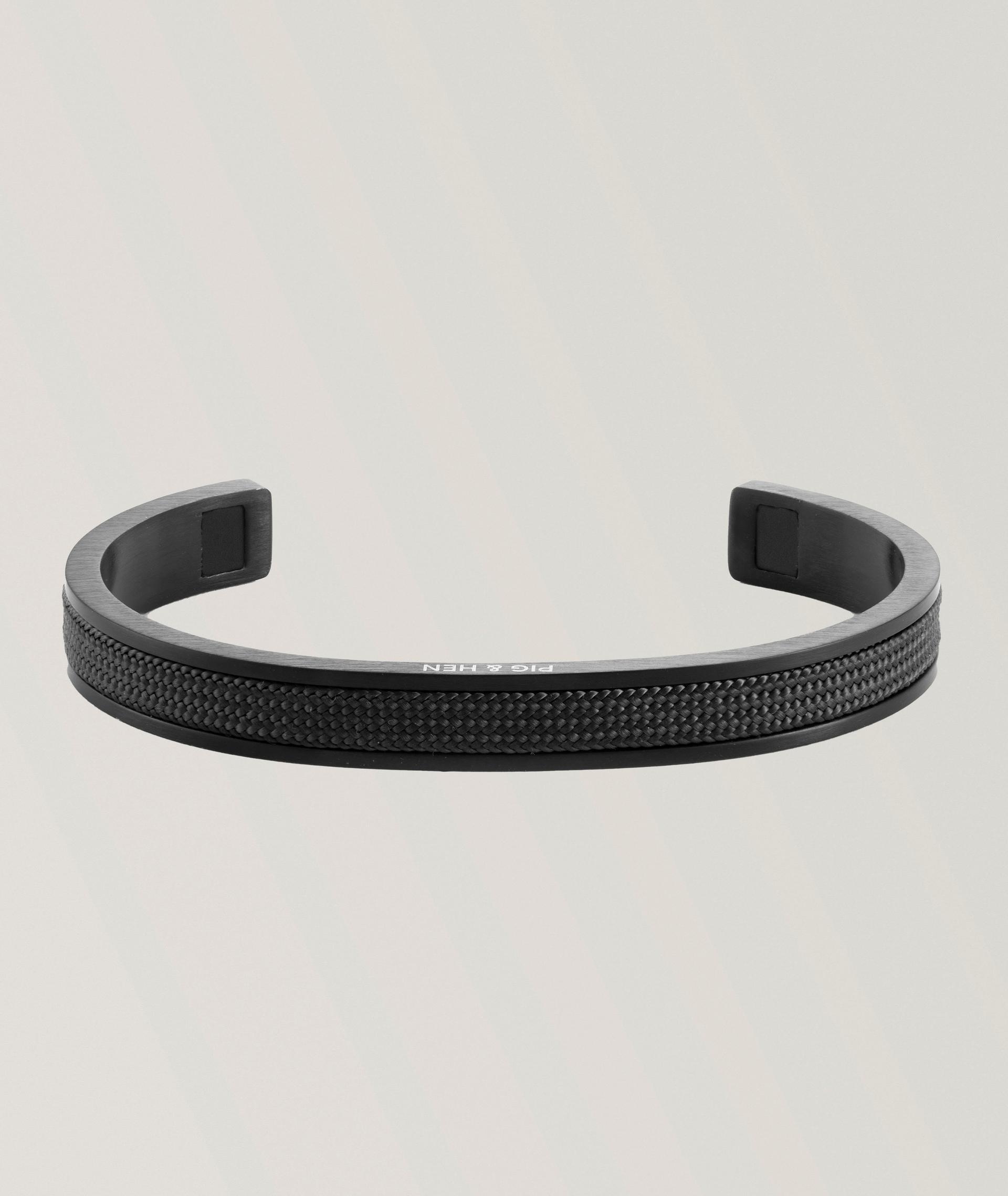 Bracelet manchette en acier inoxydable, collection Navarch image 0