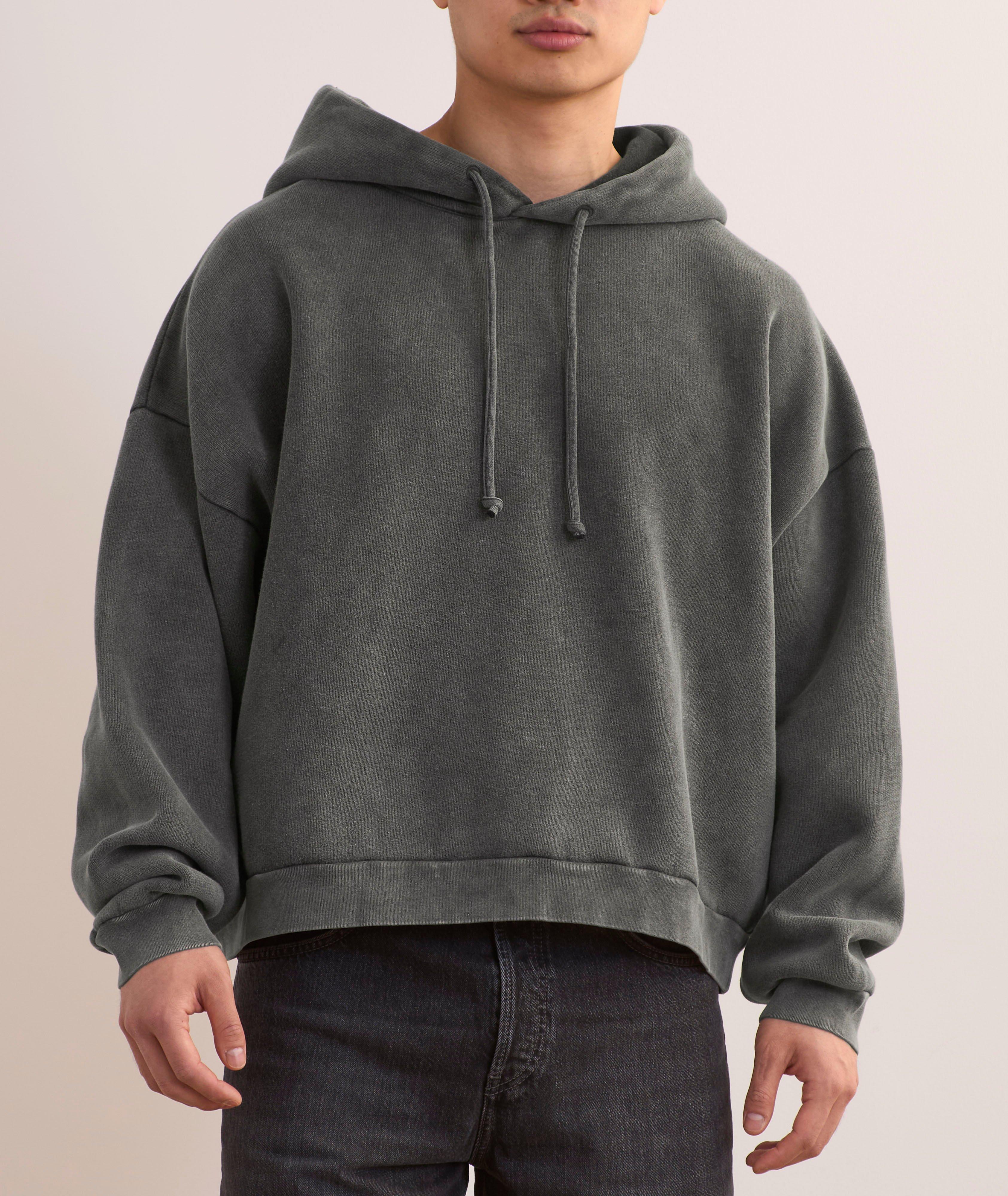 Garment-Dyed Cotton Logo Hooded Sweater image 1