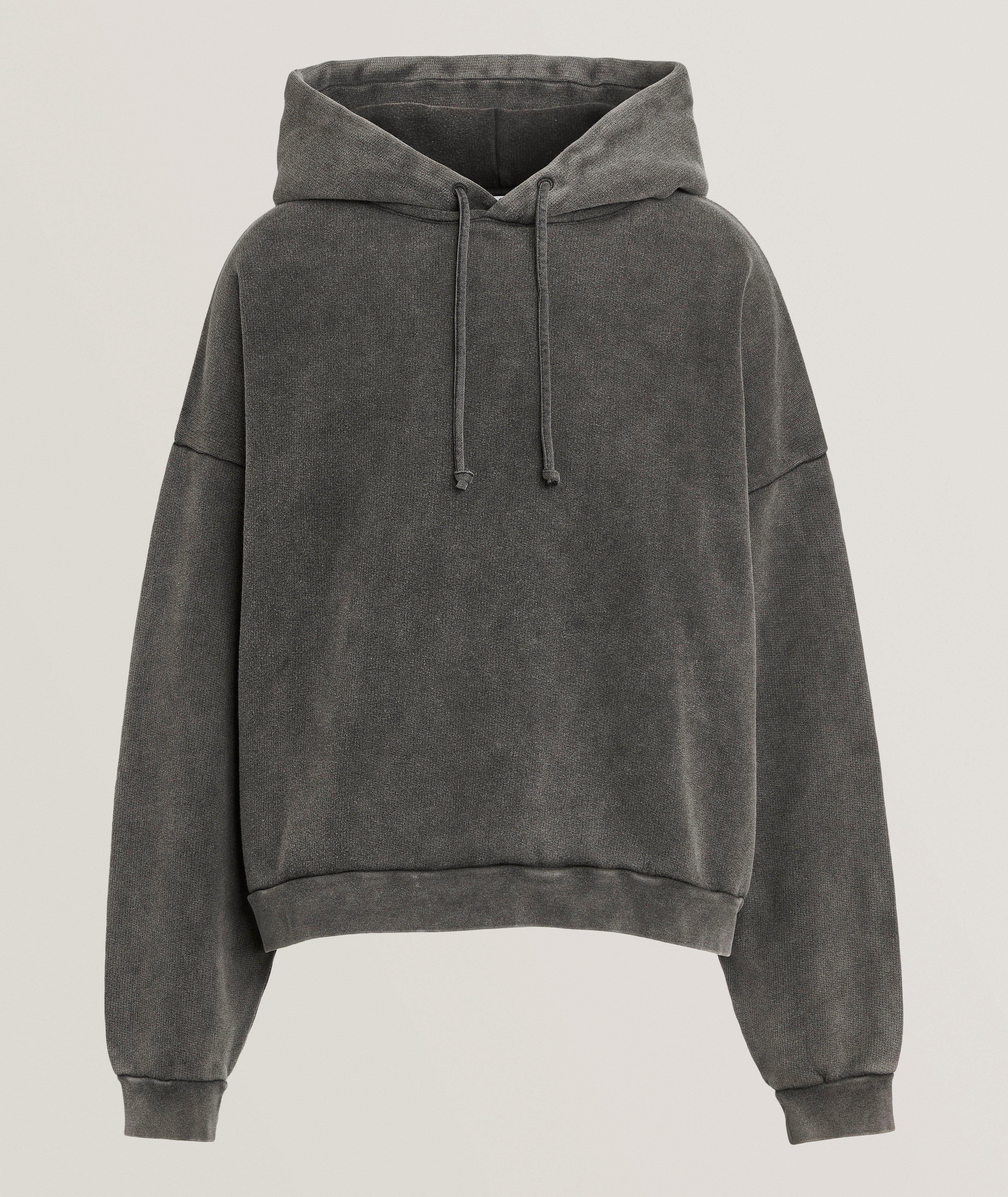 Garment-Dyed Cotton Logo Hooded Sweater image 0