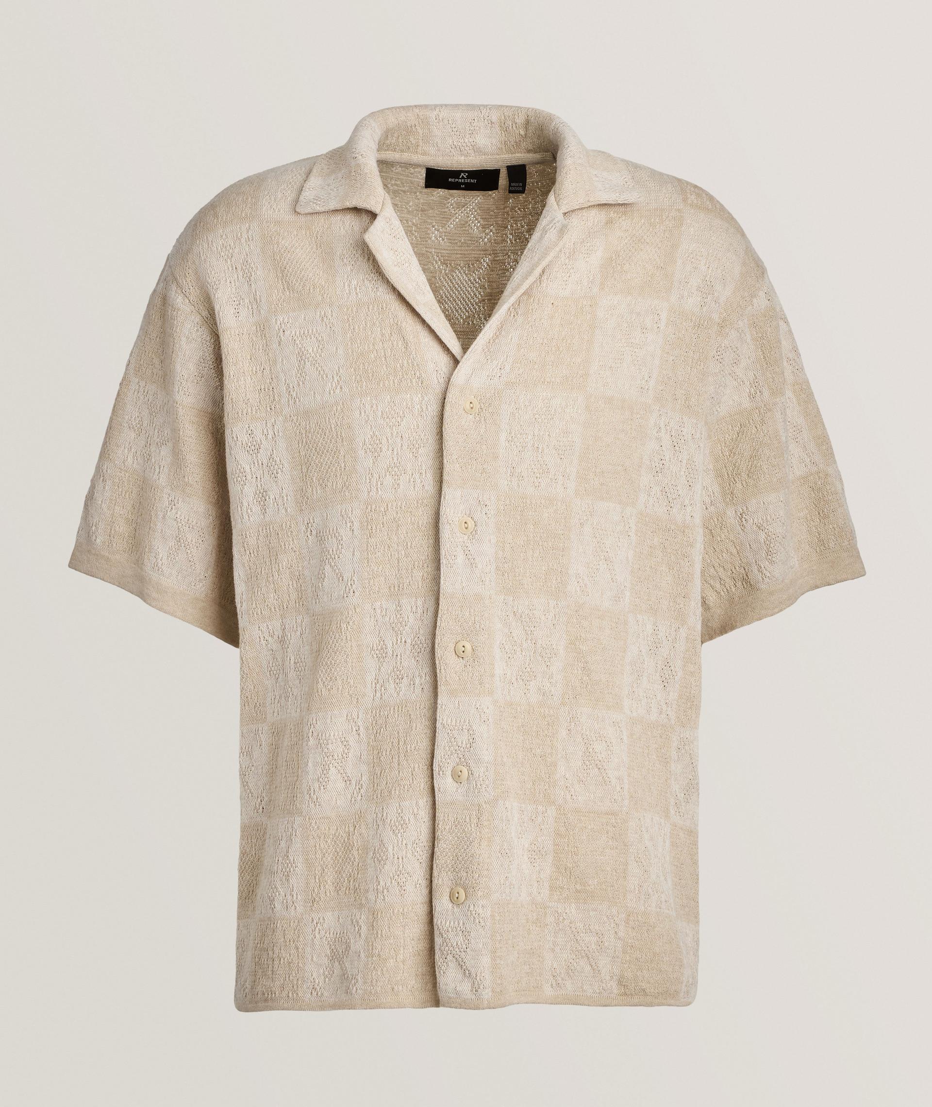 Chemise crochetée à motif quadrillé image 0